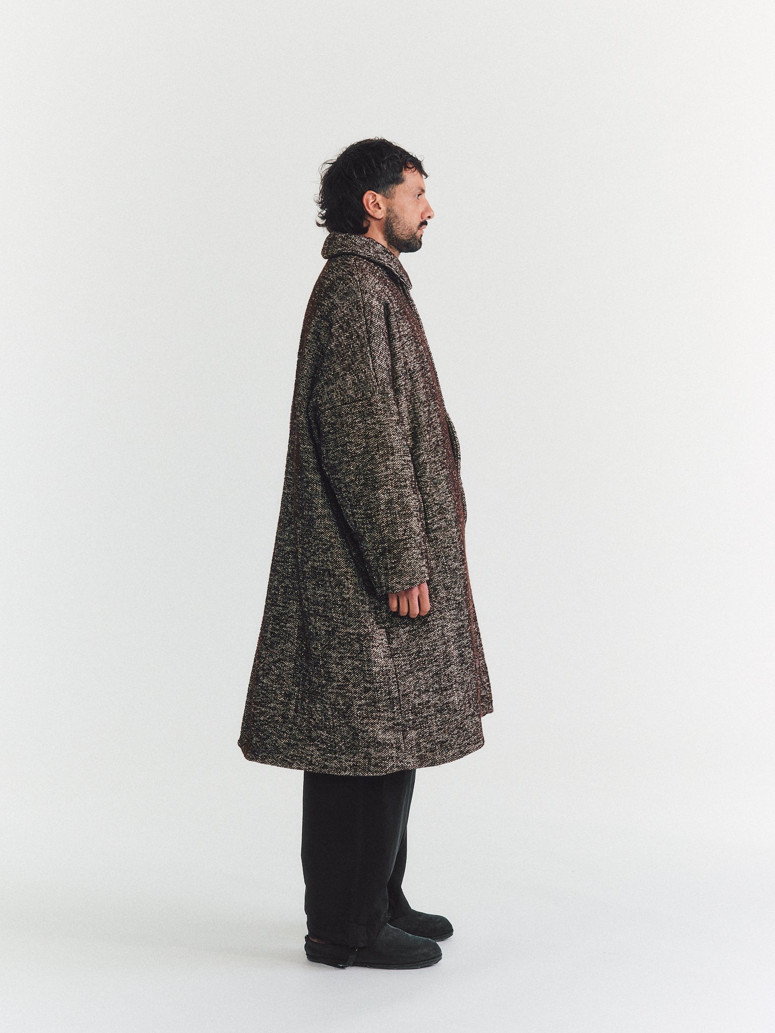 MANTEAU BIG BLOBBY - DONY - MARRON FONCÉ