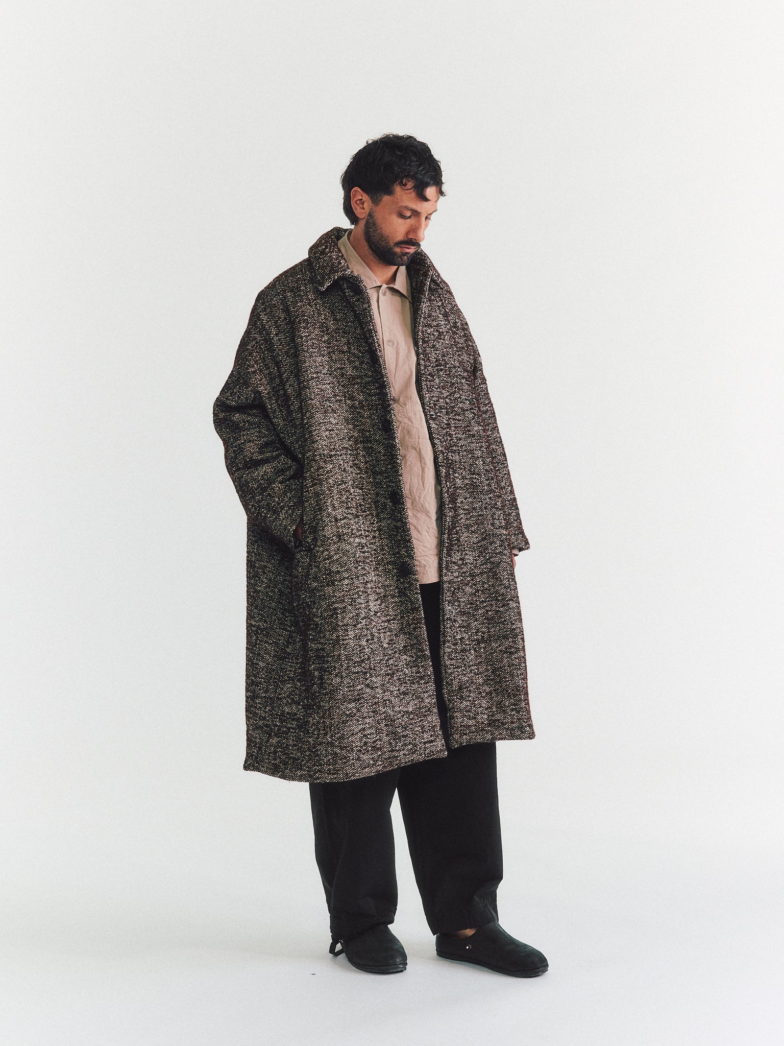 MANTEAU BIG BLOBBY - DONY - MARRON FONCÉ