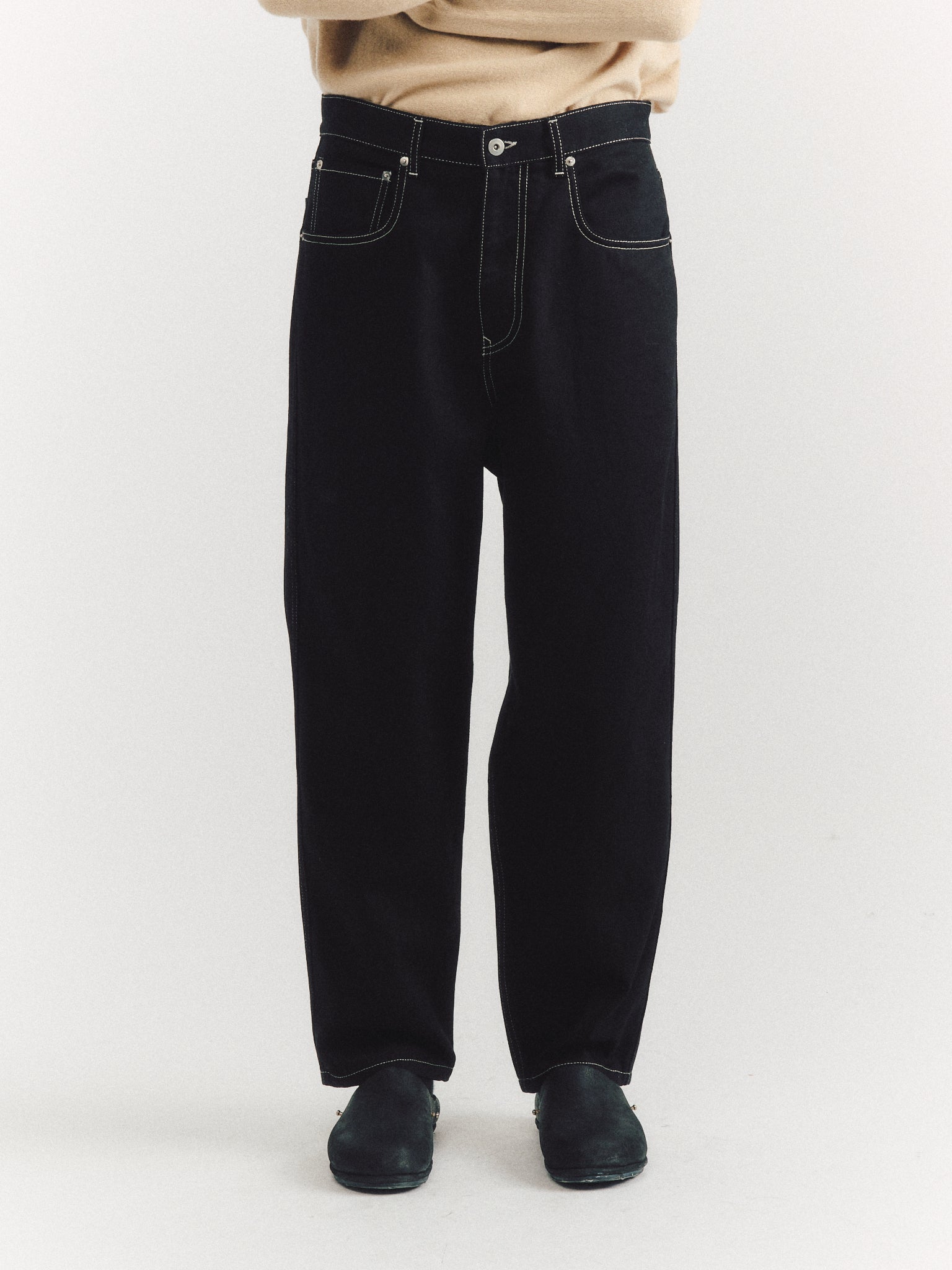 PANTALON EN JEAN LEO - DENIM M - NOIR