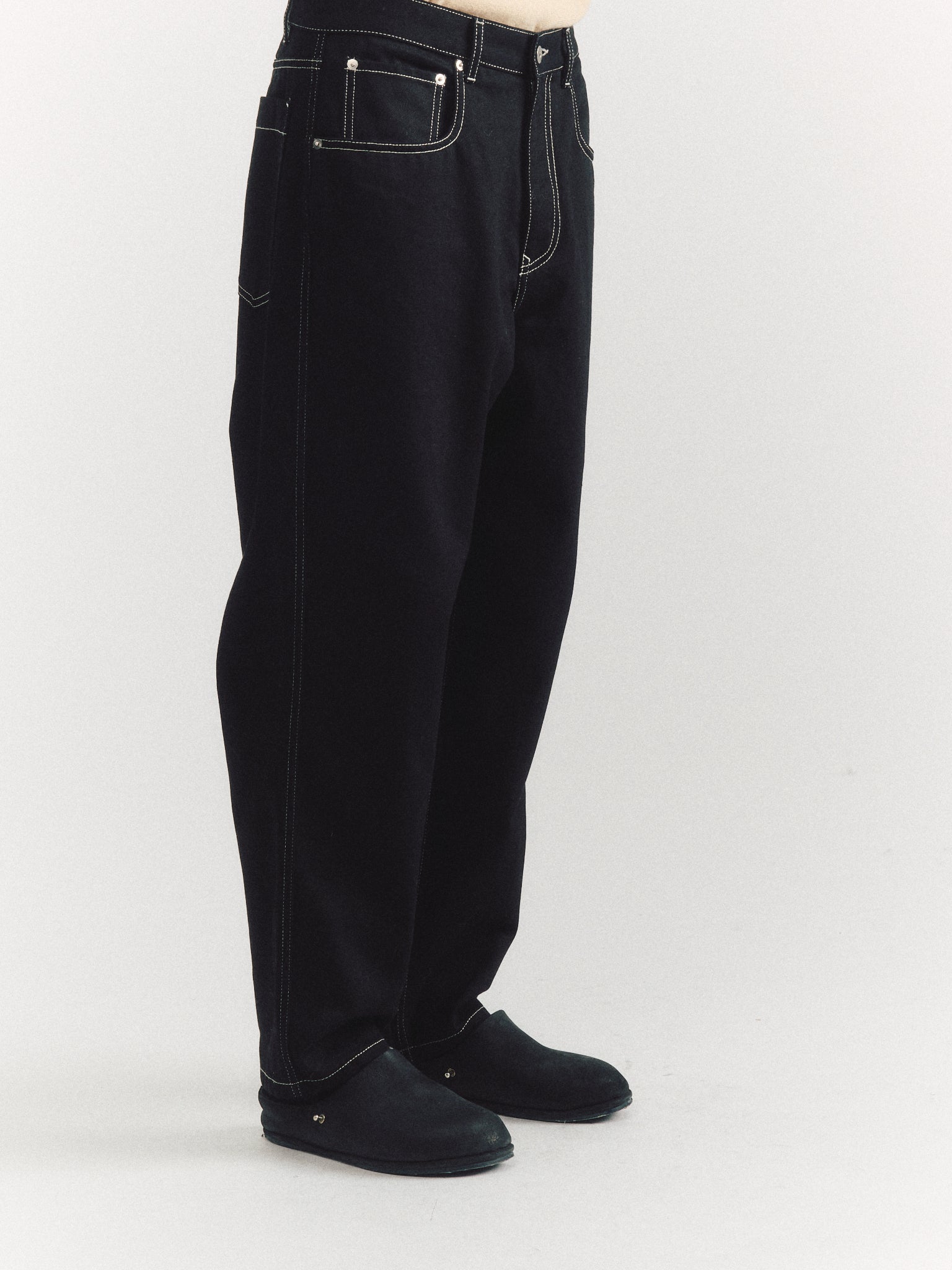 PANTALON EN JEAN LEO - DENIM M - NOIR