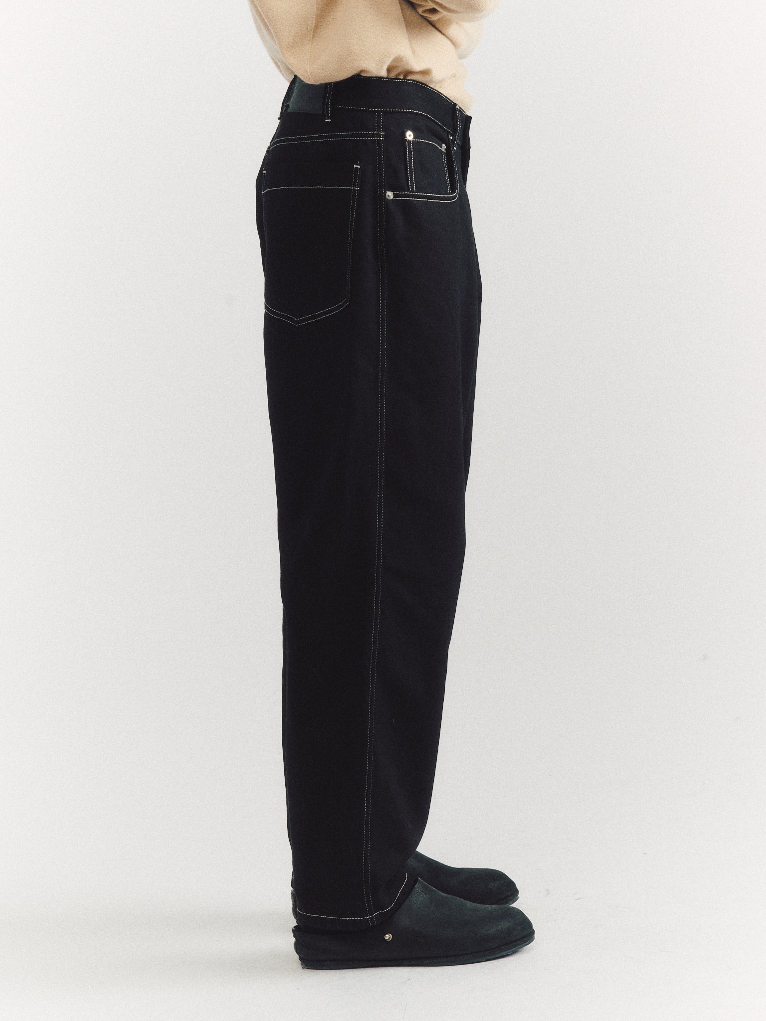 PANTALON EN JEAN LEO - DENIM M - NOIR