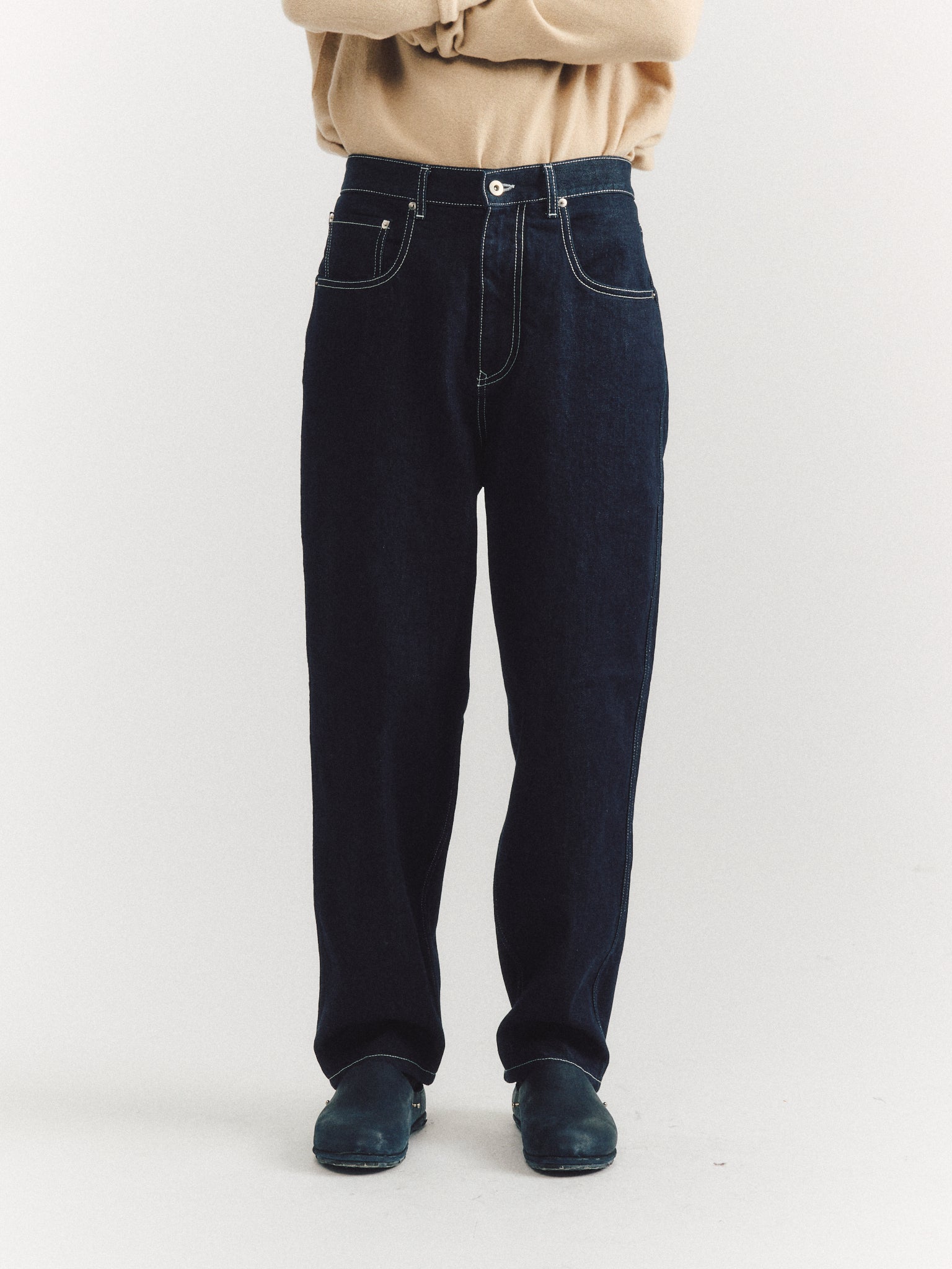 PANTALON EN DENIM LEO - DENIM M - INDIGO