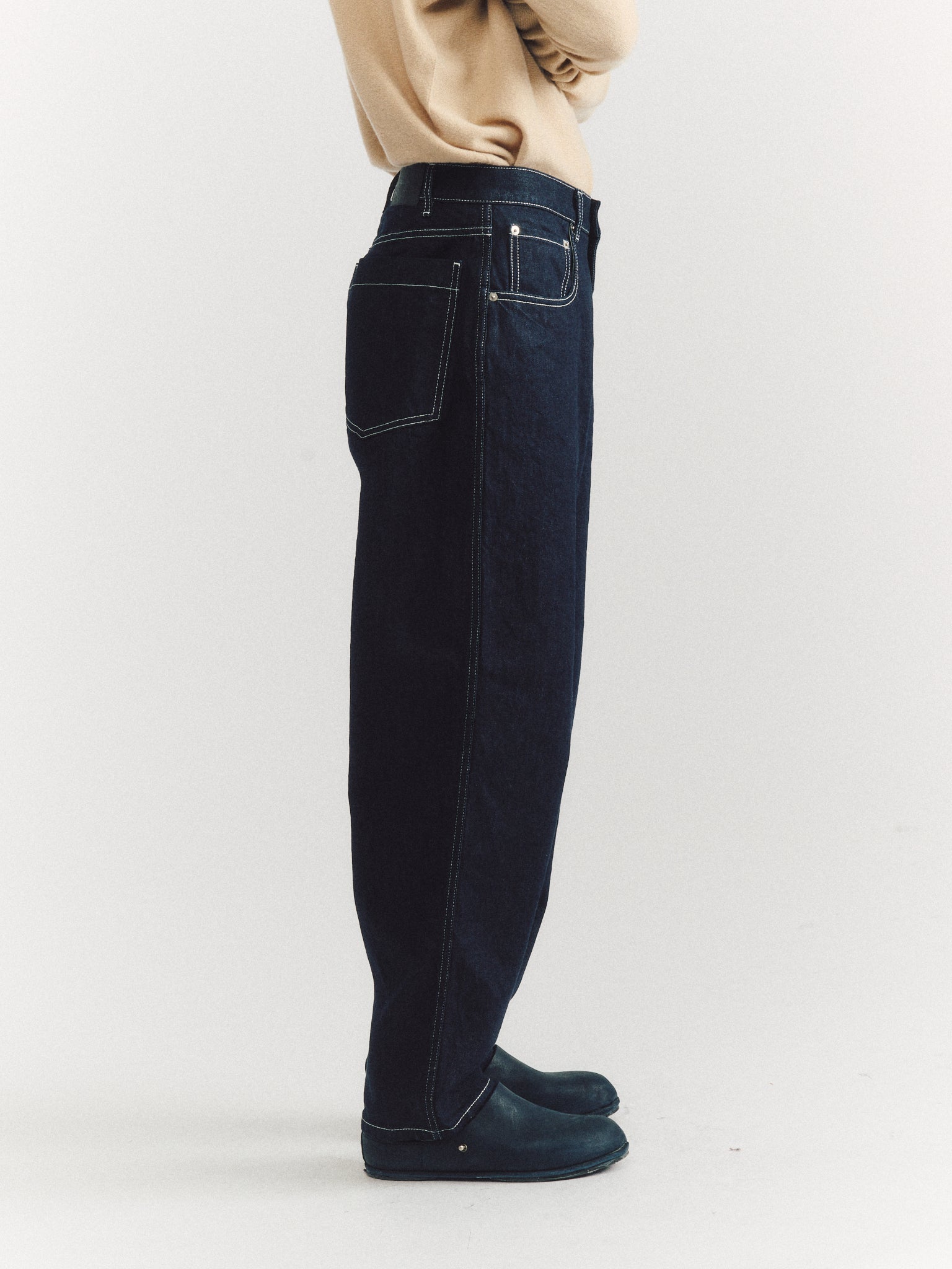 PANTALON EN DENIM LEO - DENIM M - INDIGO