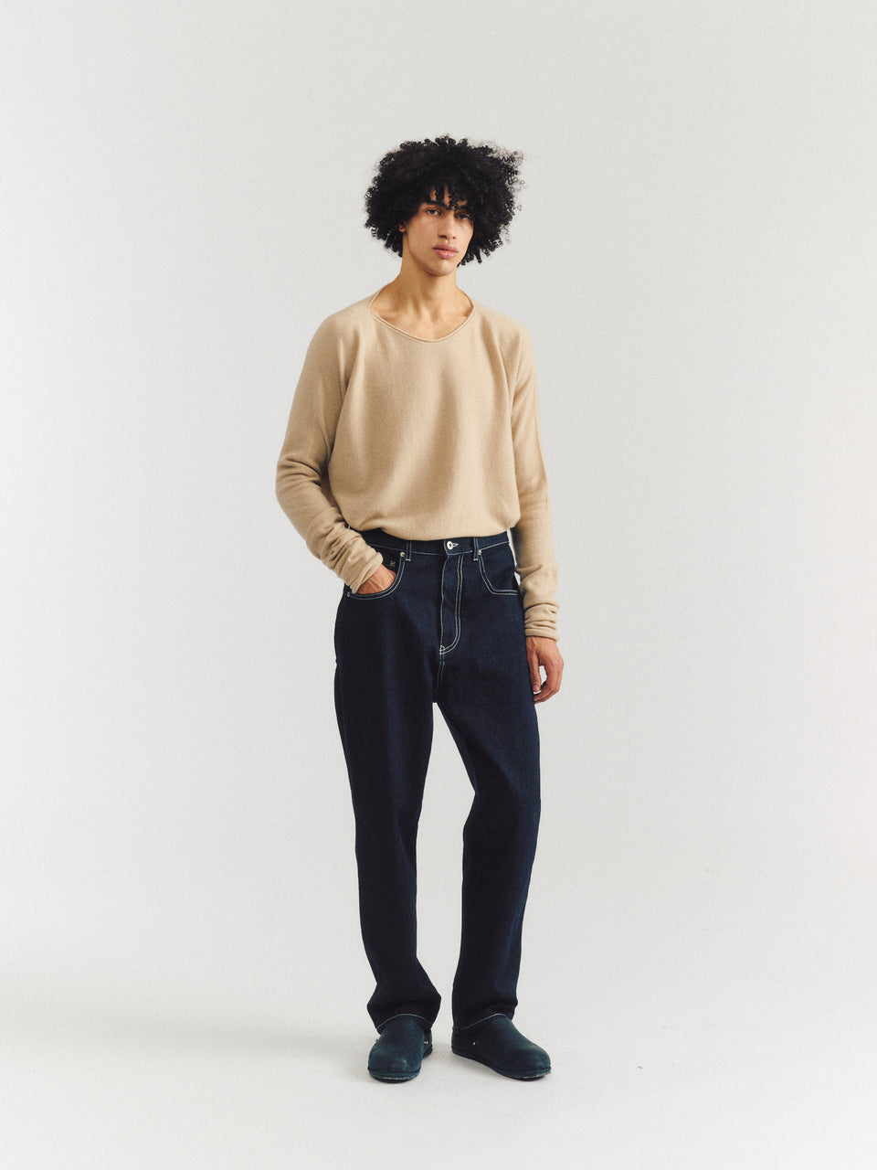 PANTALON EN DENIM LEO - DENIM M - INDIGO