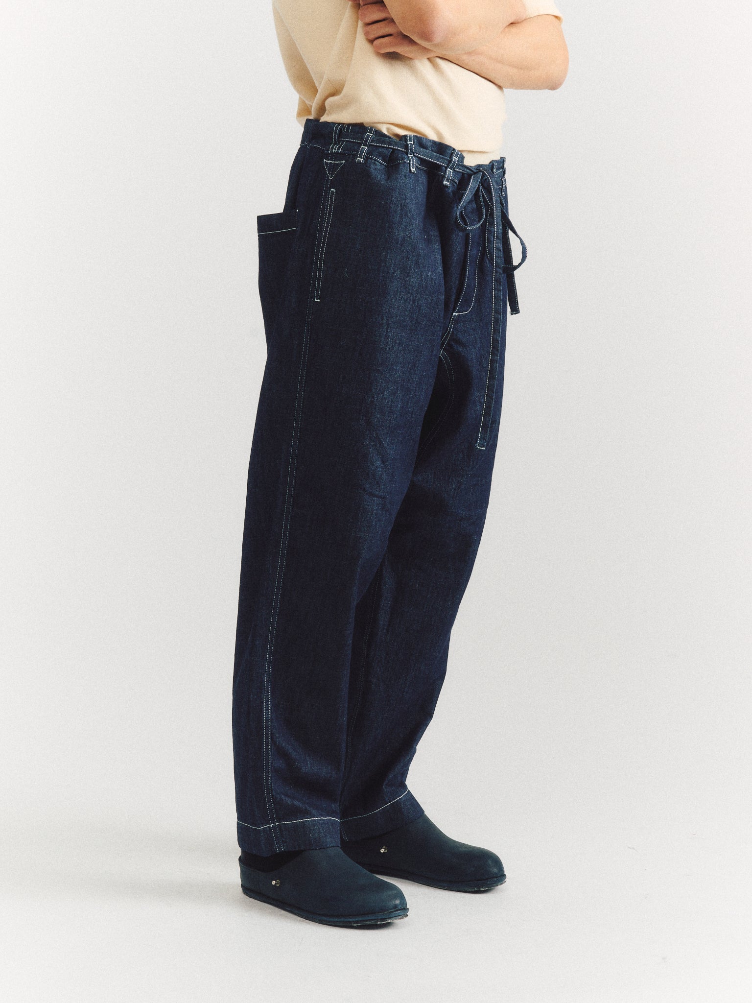 TIE ME UP PANT - DENIM L - INDIGO