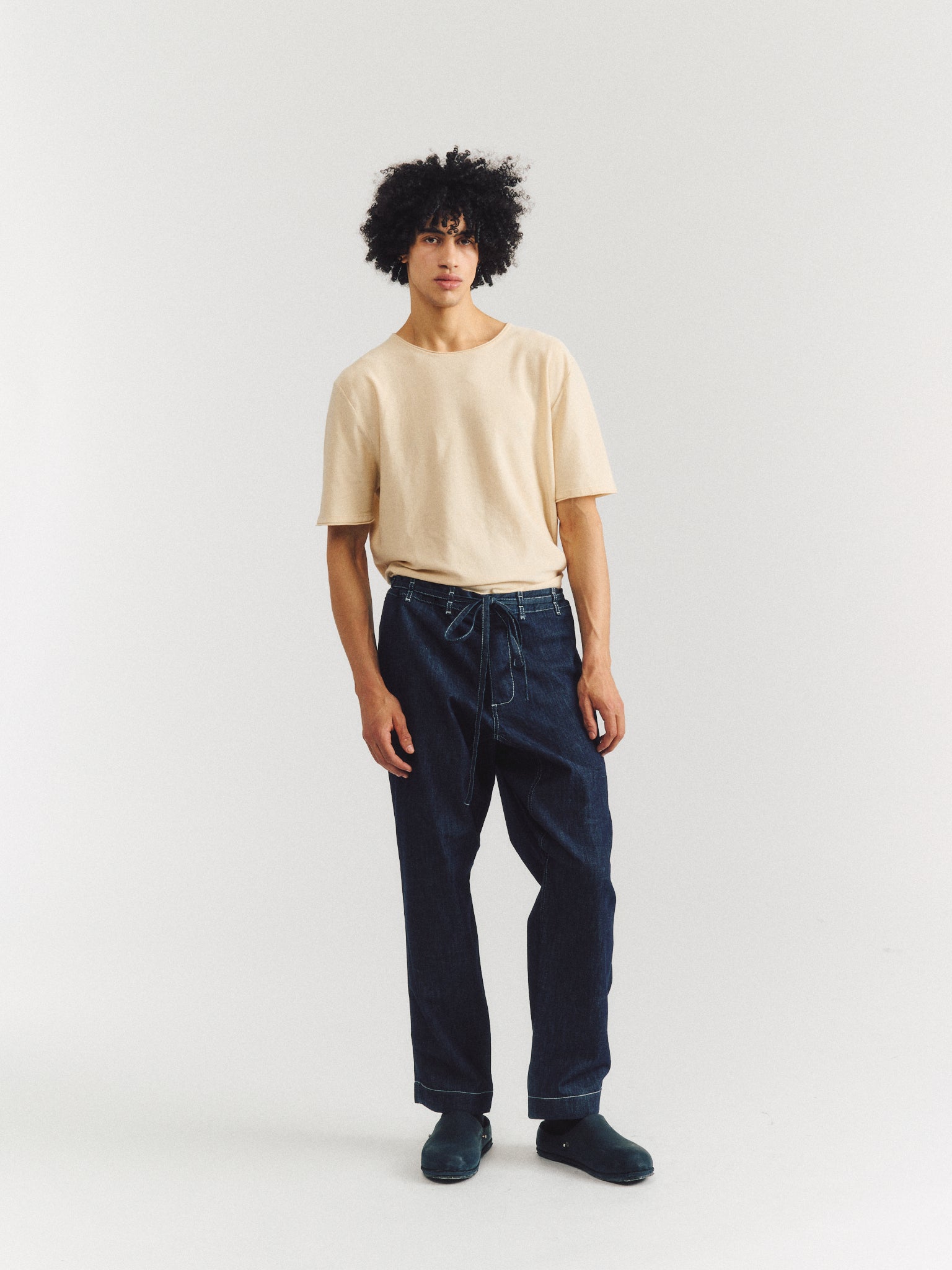 TIE ME UP PANT - DENIM L - INDIGO