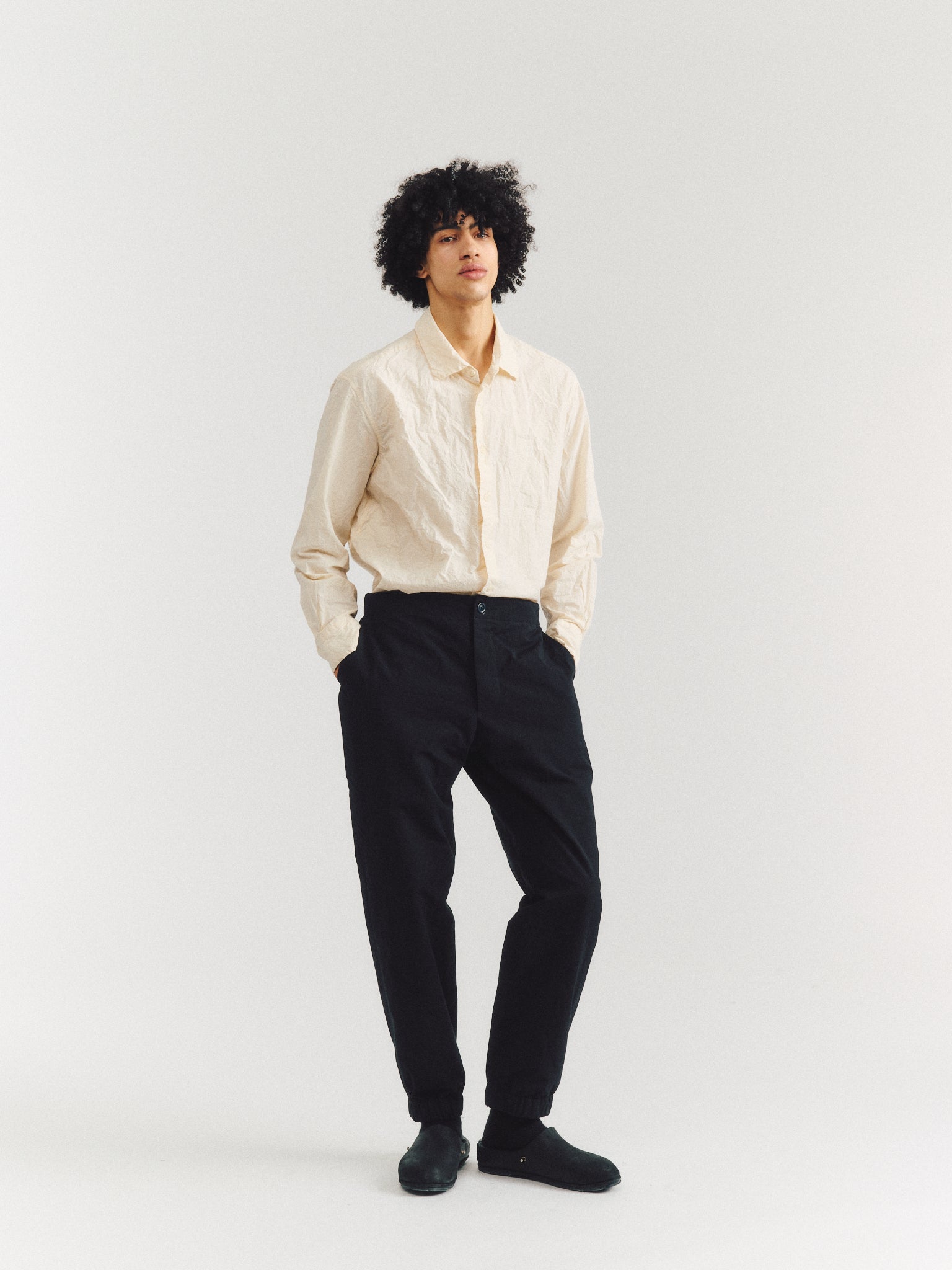 PANTALON ISA - PAPER COT - NOIR PROFOND