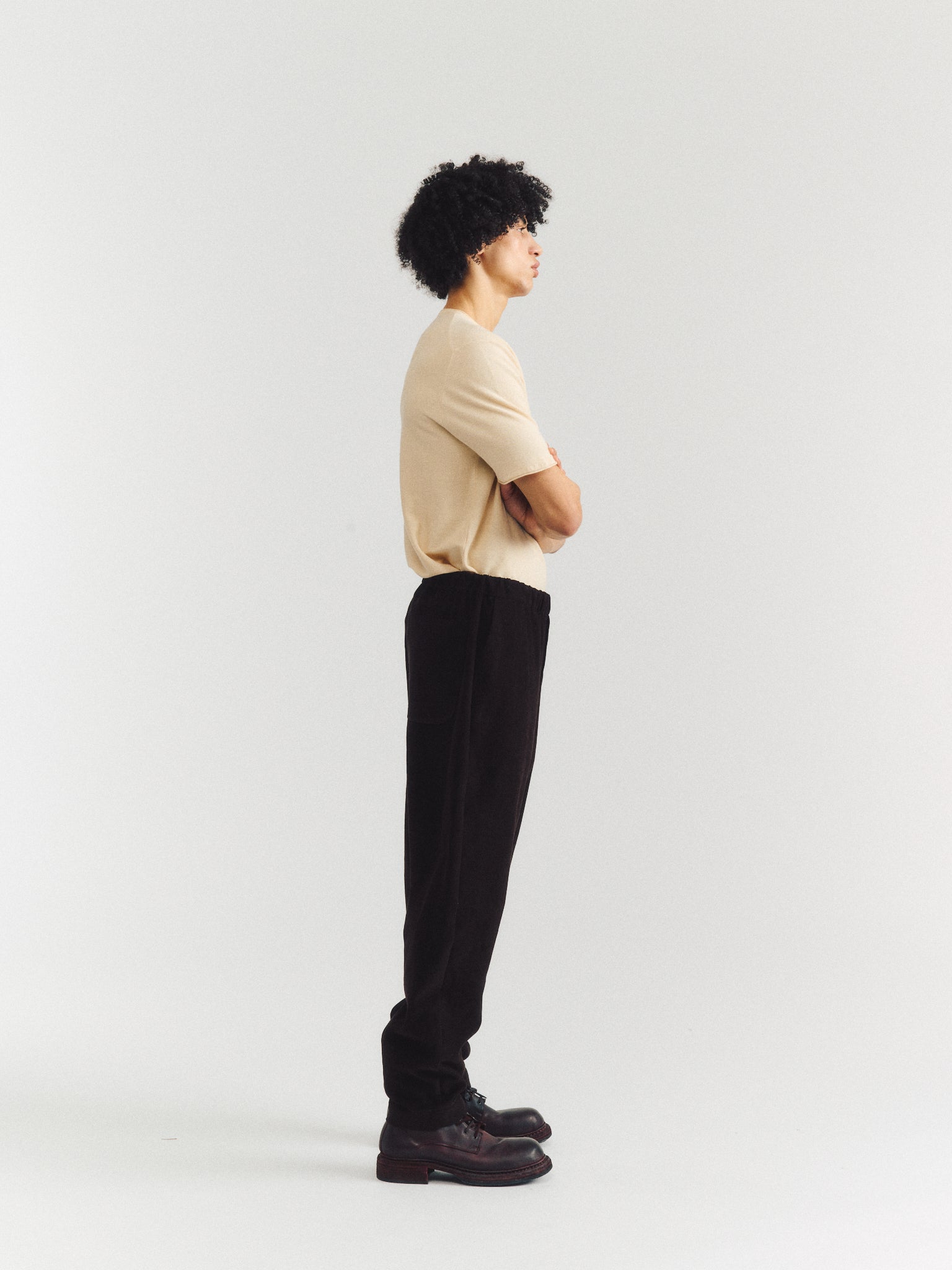 PANTALON JOG AH - SOFTY - CHOCOLAT