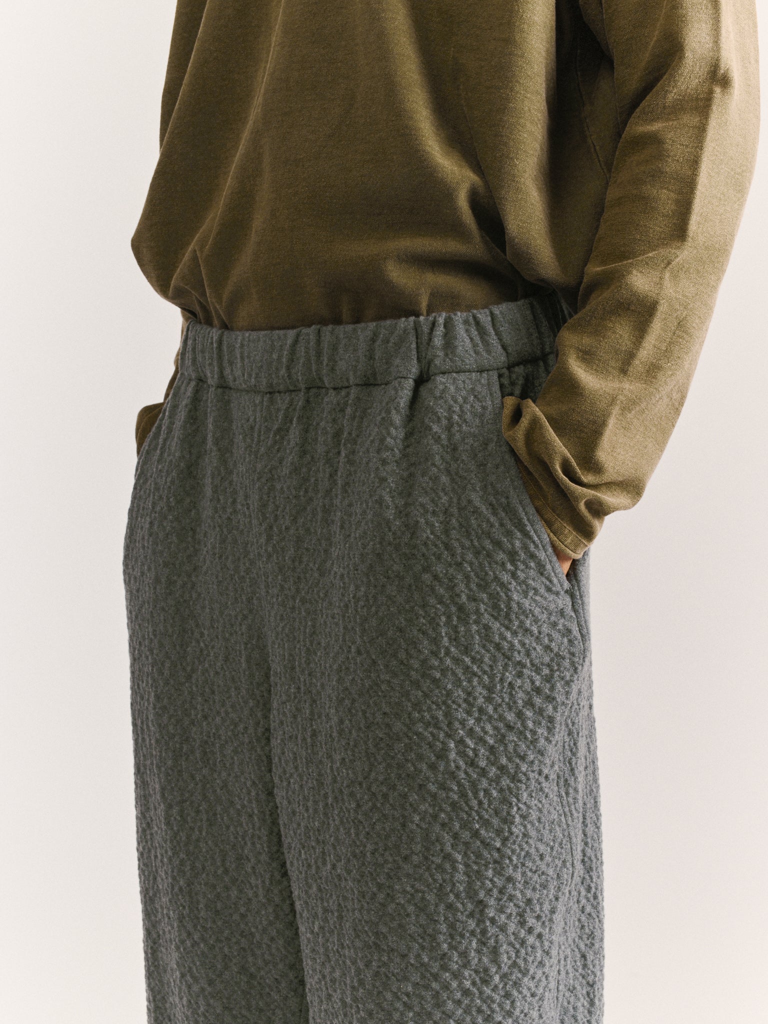 PANTALON FABI - NOBLE CASH - GRIS FONCÉ