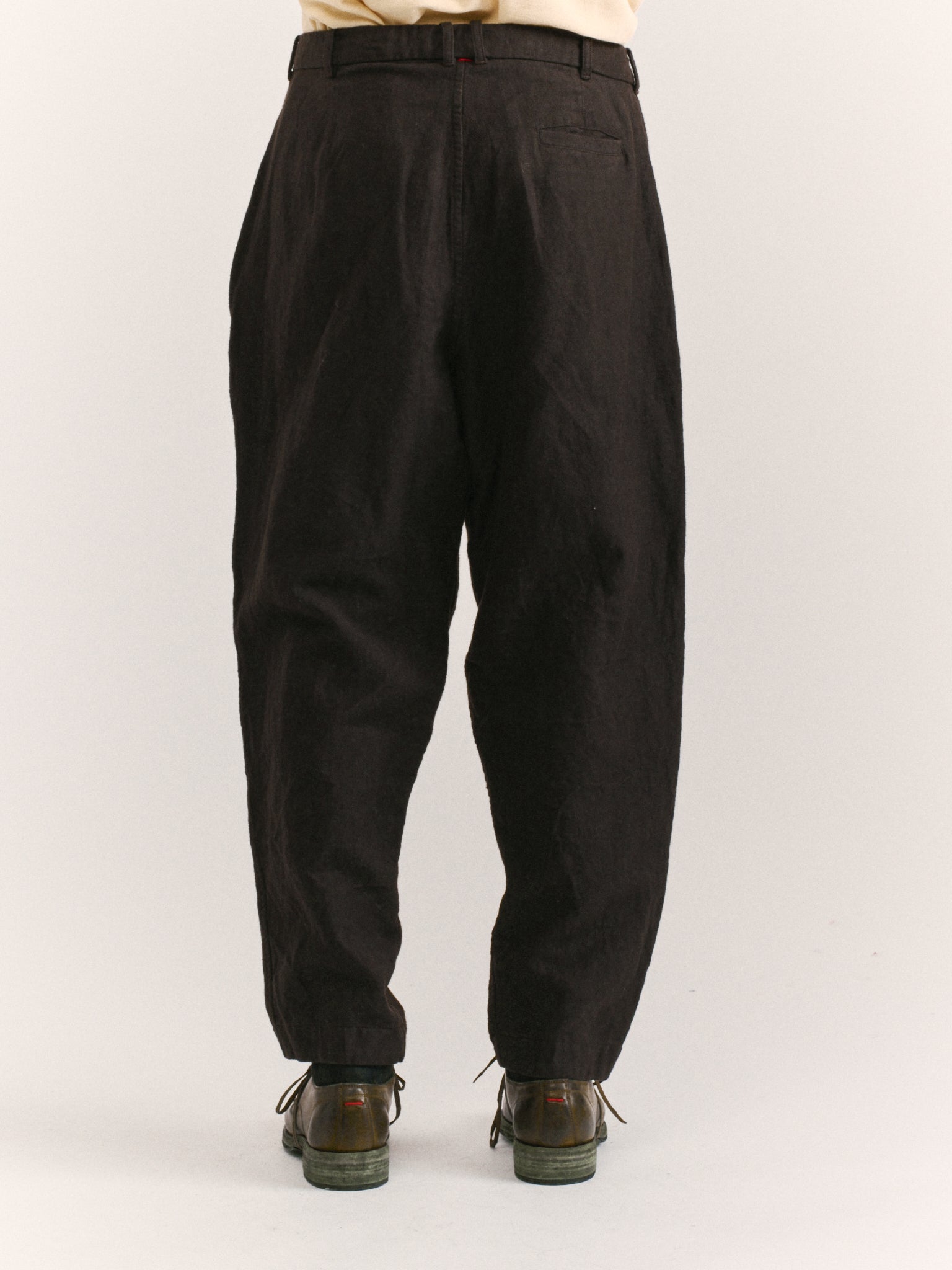 PANTALON HIROSHI - CHAUVE-SOURIS - MARRON FONCÉ