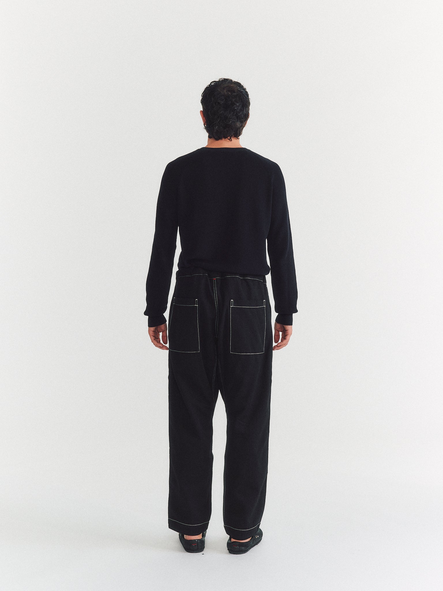 TIE ME UP PANT - DENIM L - BLACK