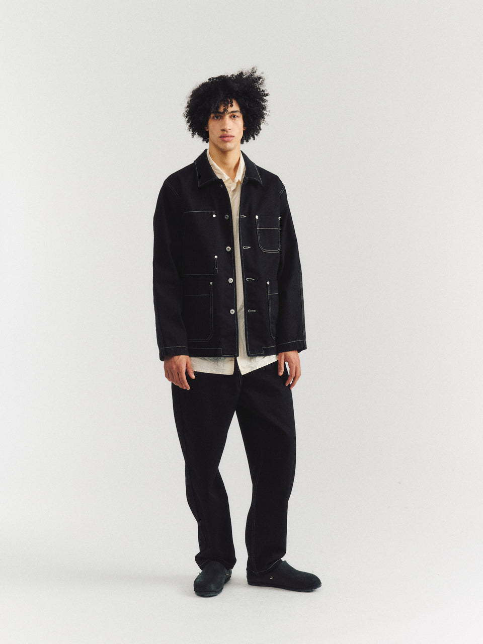 LEO DENIM PANT - DENIM M - BLACK