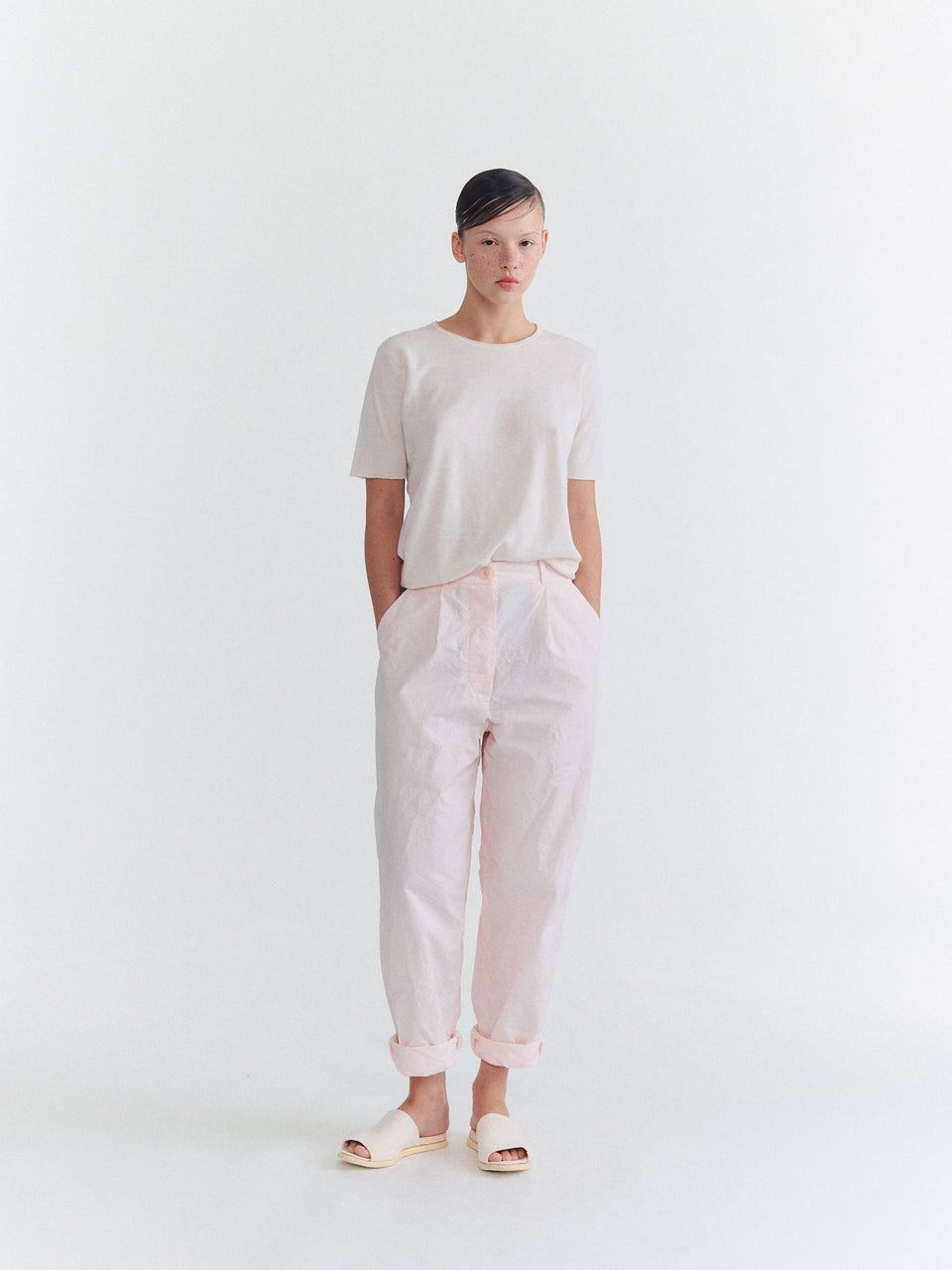 Pantalon MILI HIROSHI - H CARD - Rose Sakura