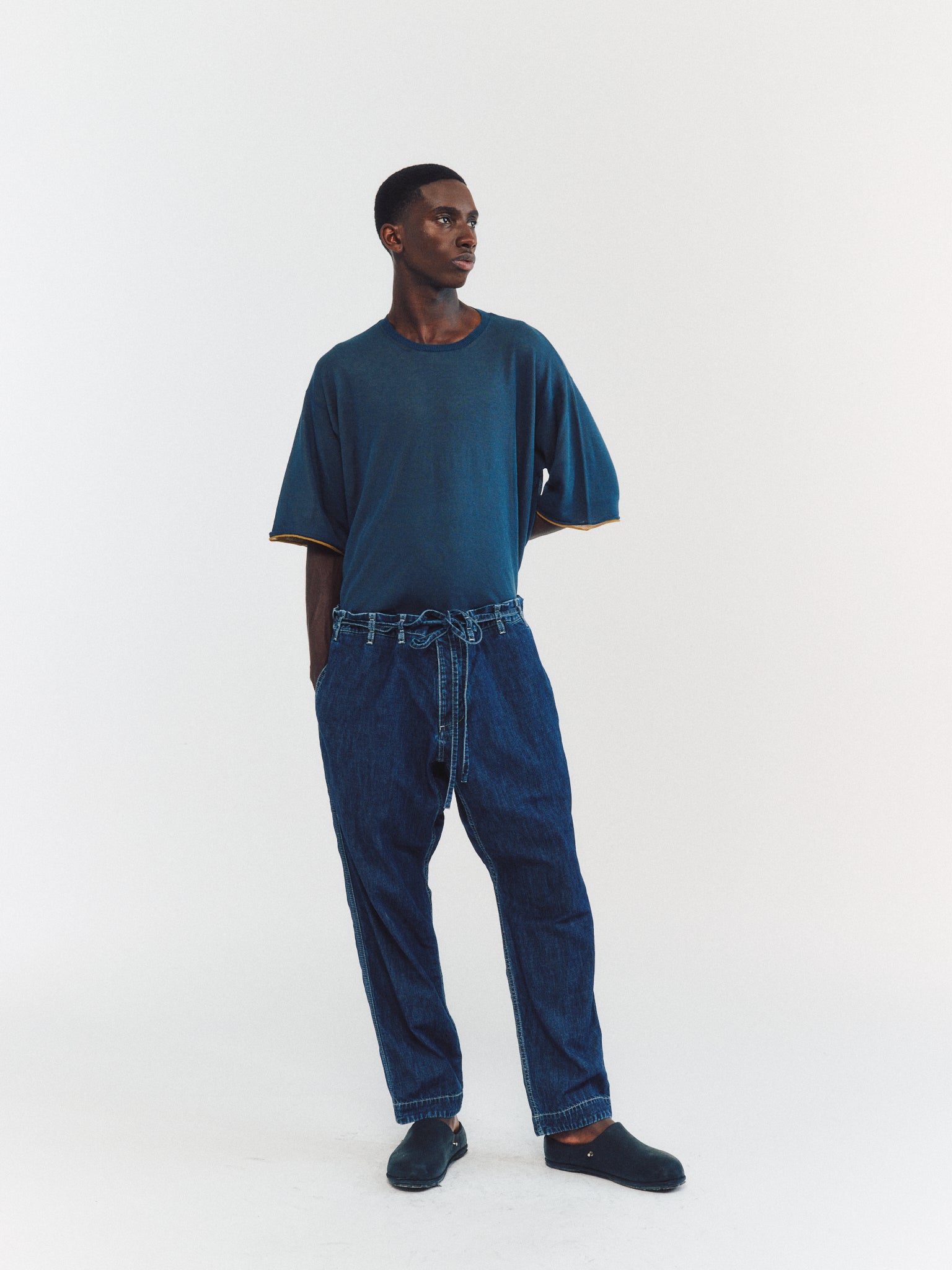 PANTALON TIE ME UP - L DENIM - INDIGO