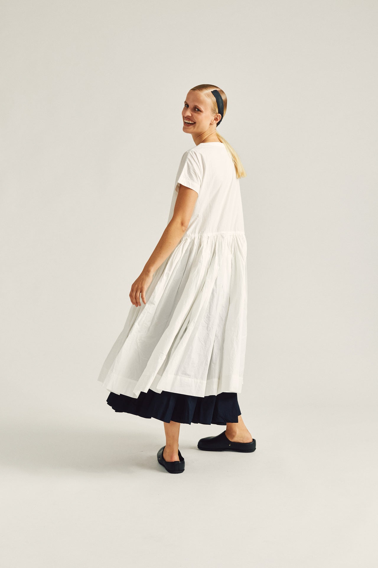 ROBE PASHA ROUCH - BLANC