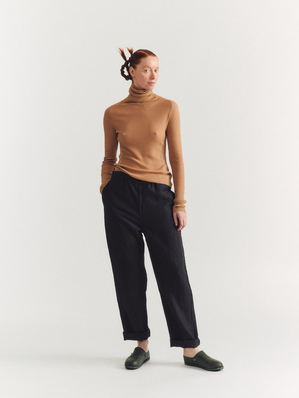 RIB TURTLENECK - RIB LIGHT WOOL 1 - BEIGE