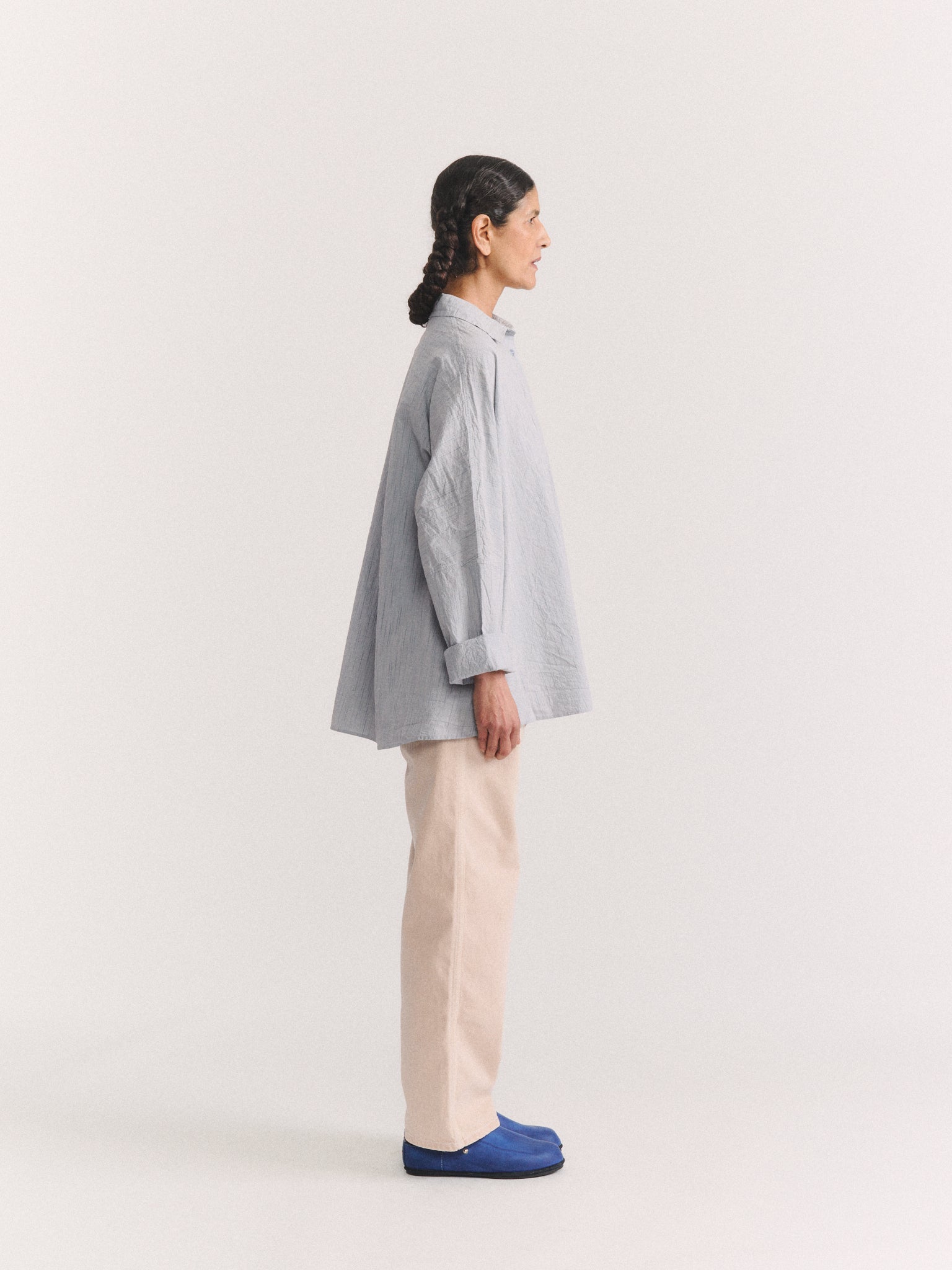 T-SHIRT WAGA MANCHES LONGUES - WIND STRIPE - RAYURE BLEUE