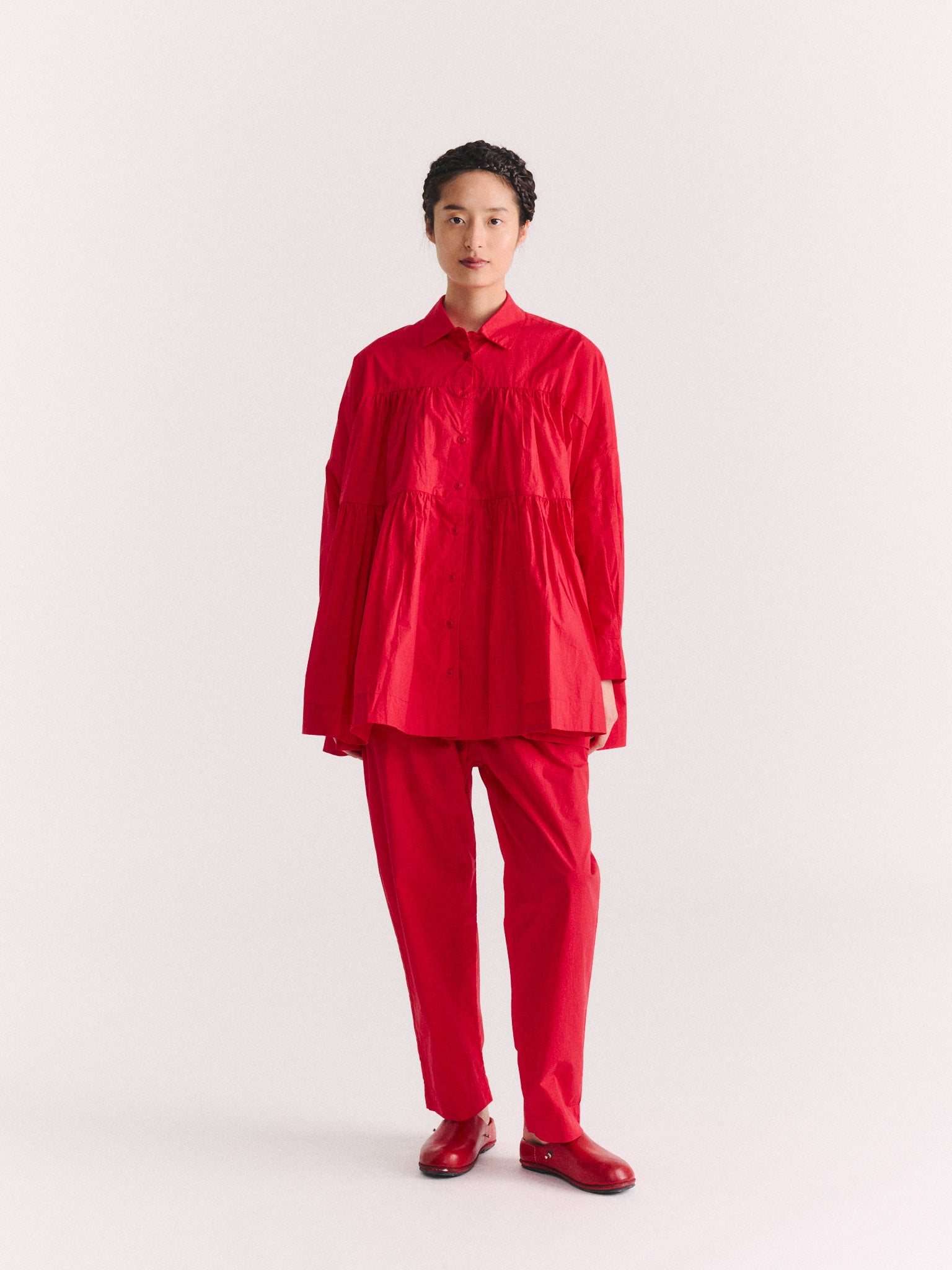 NEW SQUARE SHIRT - H COT - KETCHUP