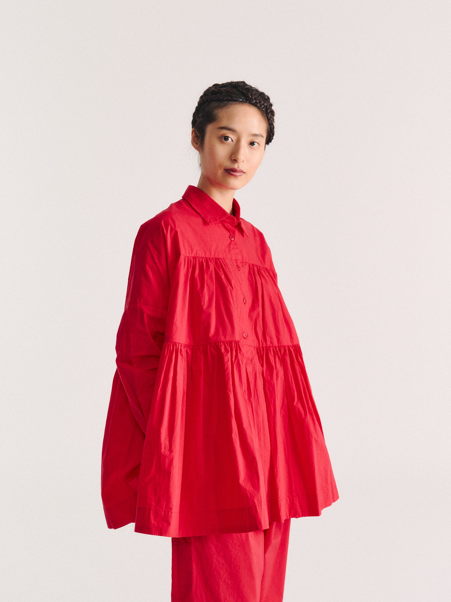 NEW SQUARE SHIRT - H COT - KETCHUP