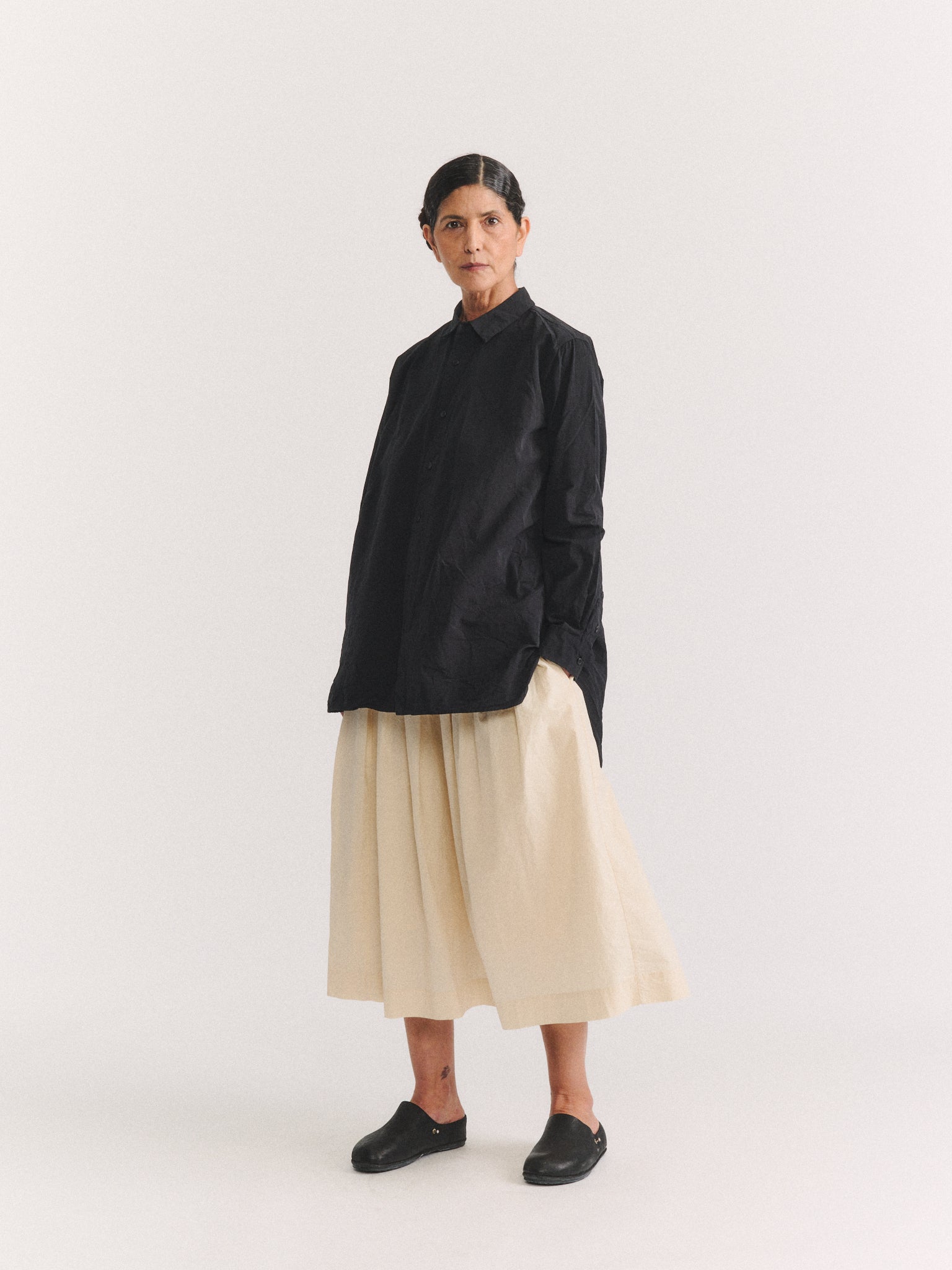 CLOTHILDE SHIRT - PAPER COT - BLACK