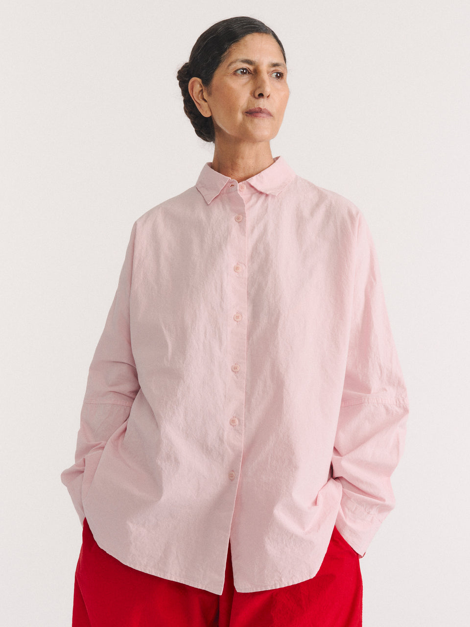 WAGA SHIRT - PAPER COT - ROSE