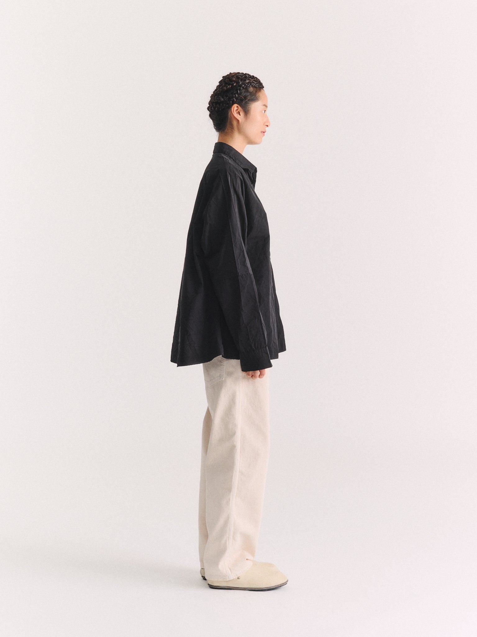 WAGA SHIRT - PAPER COT - BLACK