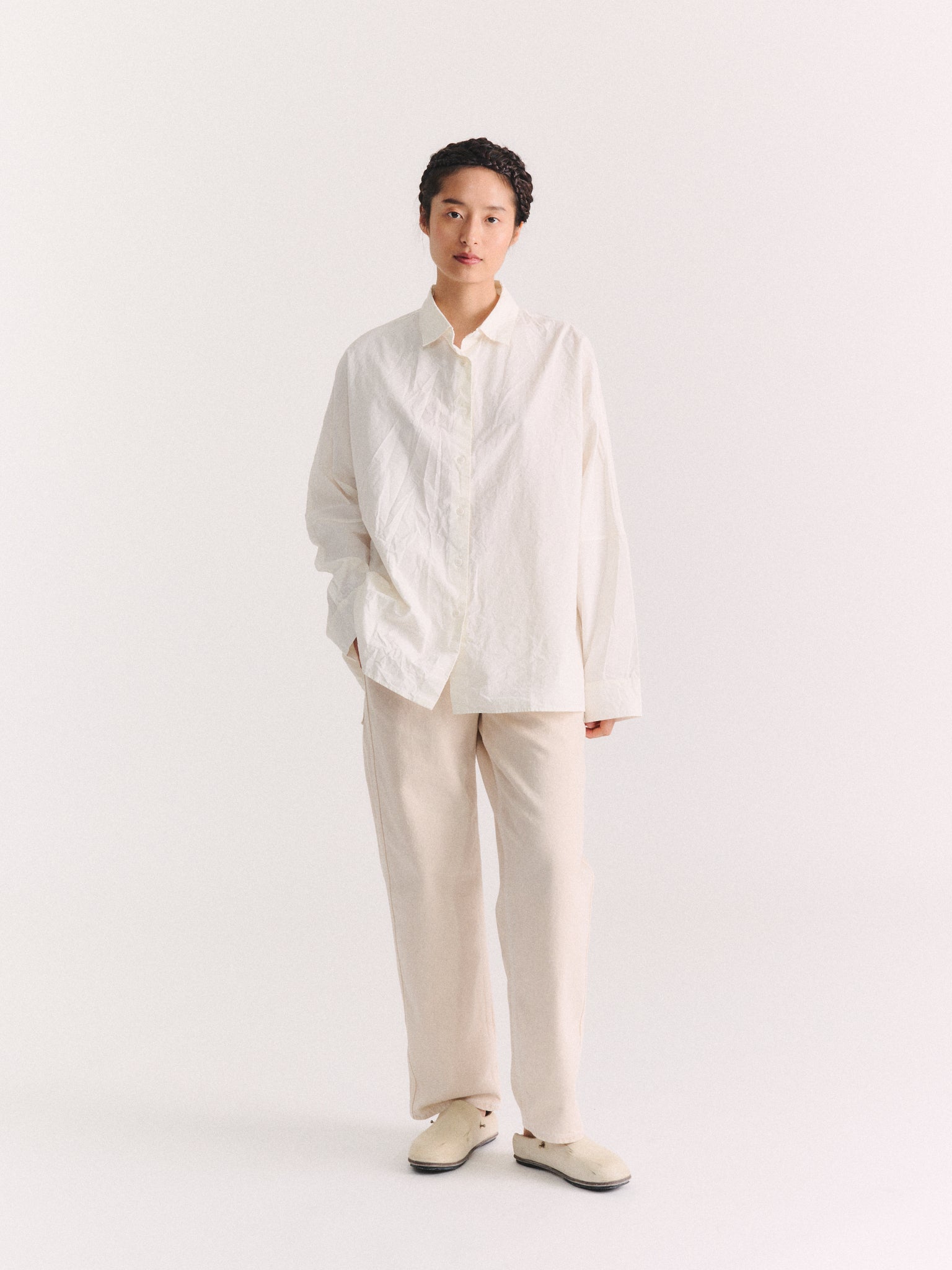 WAGA SHIRT - PAPER COT - OFF WHITE