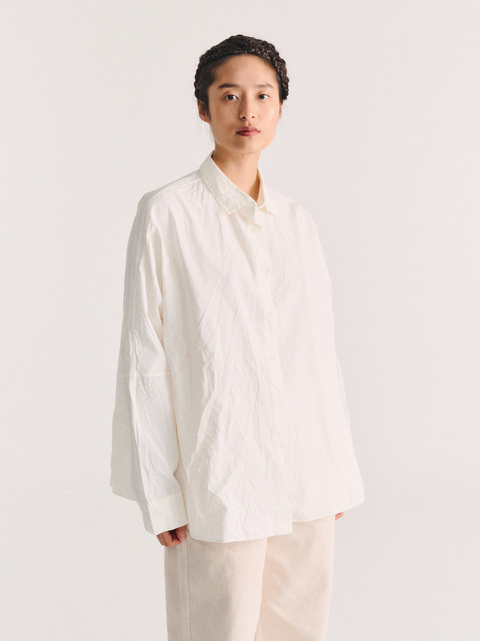 WAGA SHIRT - PAPER COT - OFF WHITE