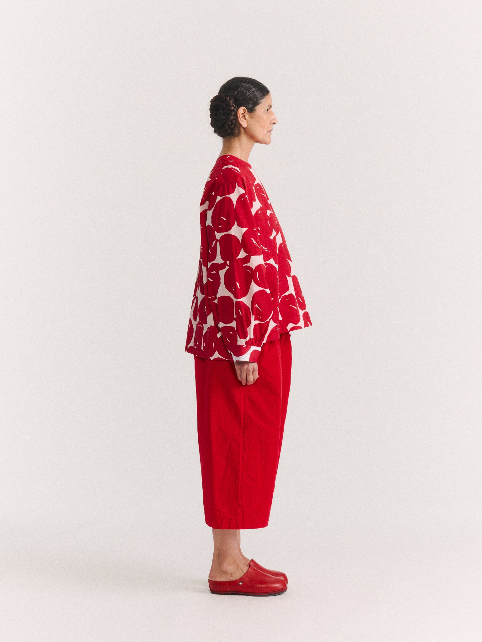 BIGGY TOP - COT POP PRINT - RED PRINT