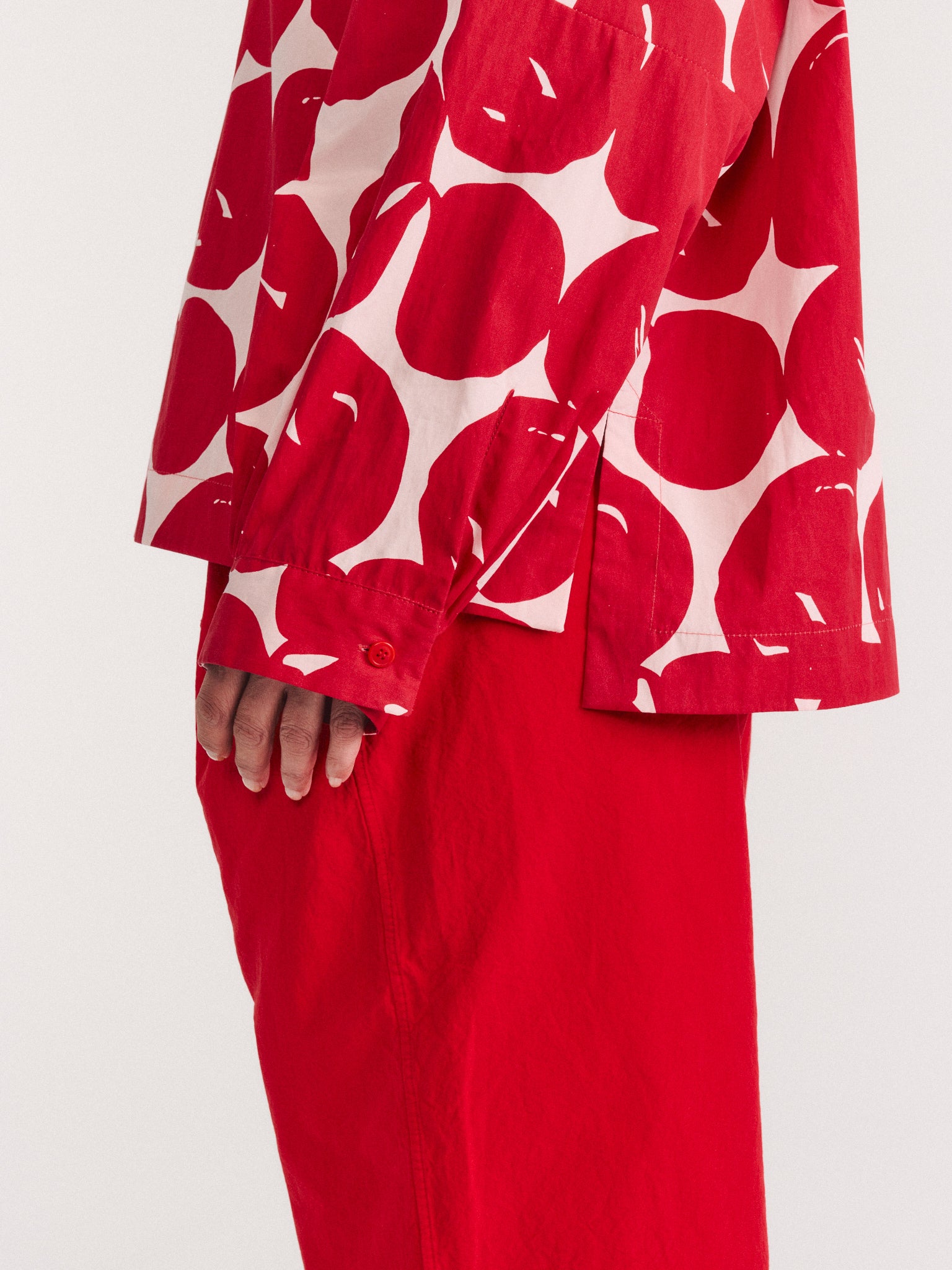BIGGY TOP - COT POP PRINT - RED PRINT