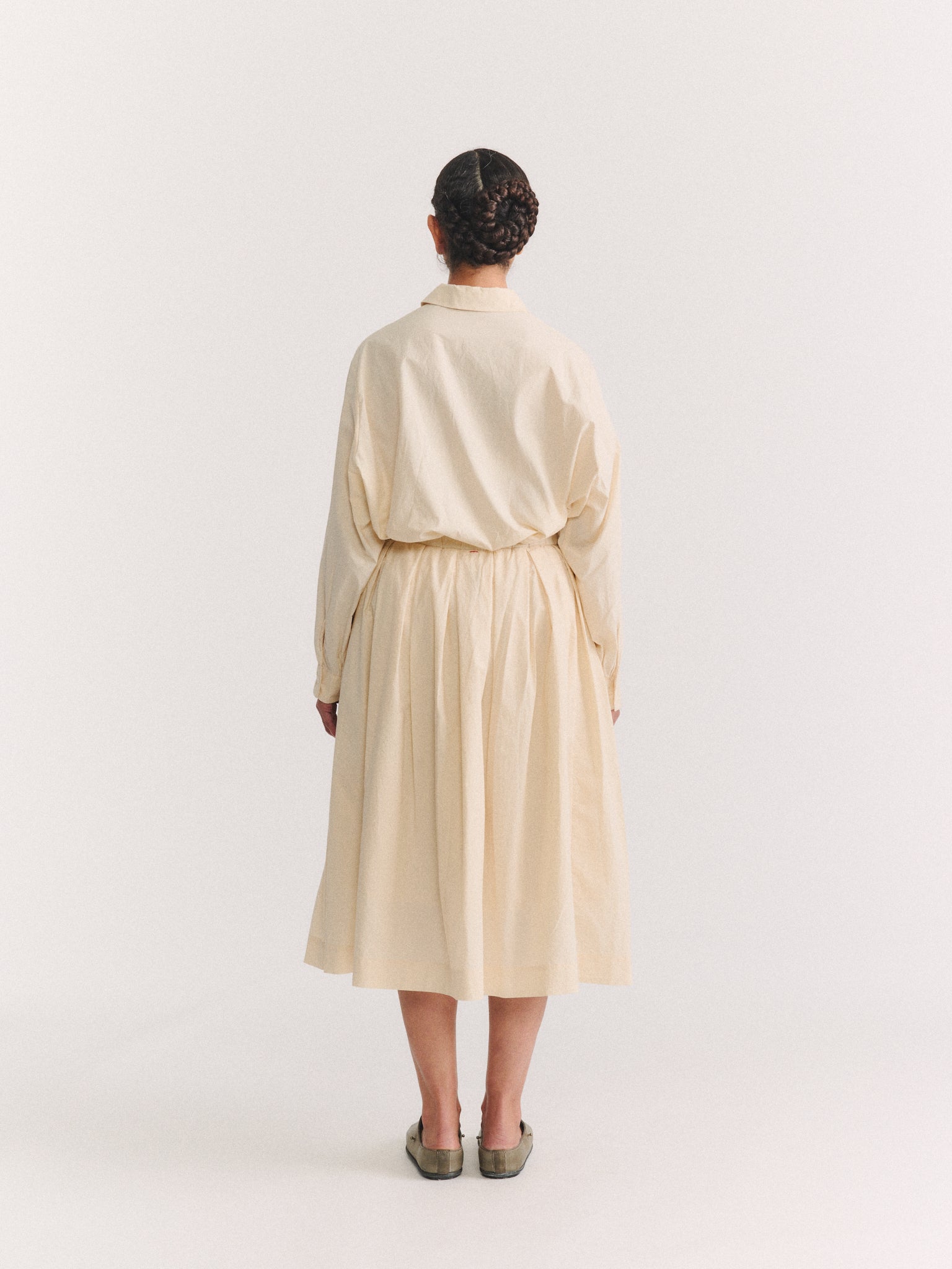 SIMPLE RIDEAUX SKIRT - L COT - FRESCO