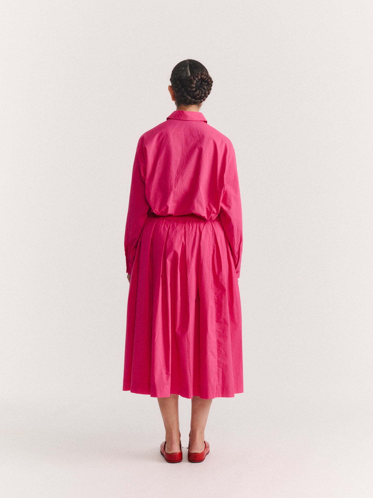 SIMPLE RIDEAUX SKIRT - L COT - SHOCK – Casey Casey