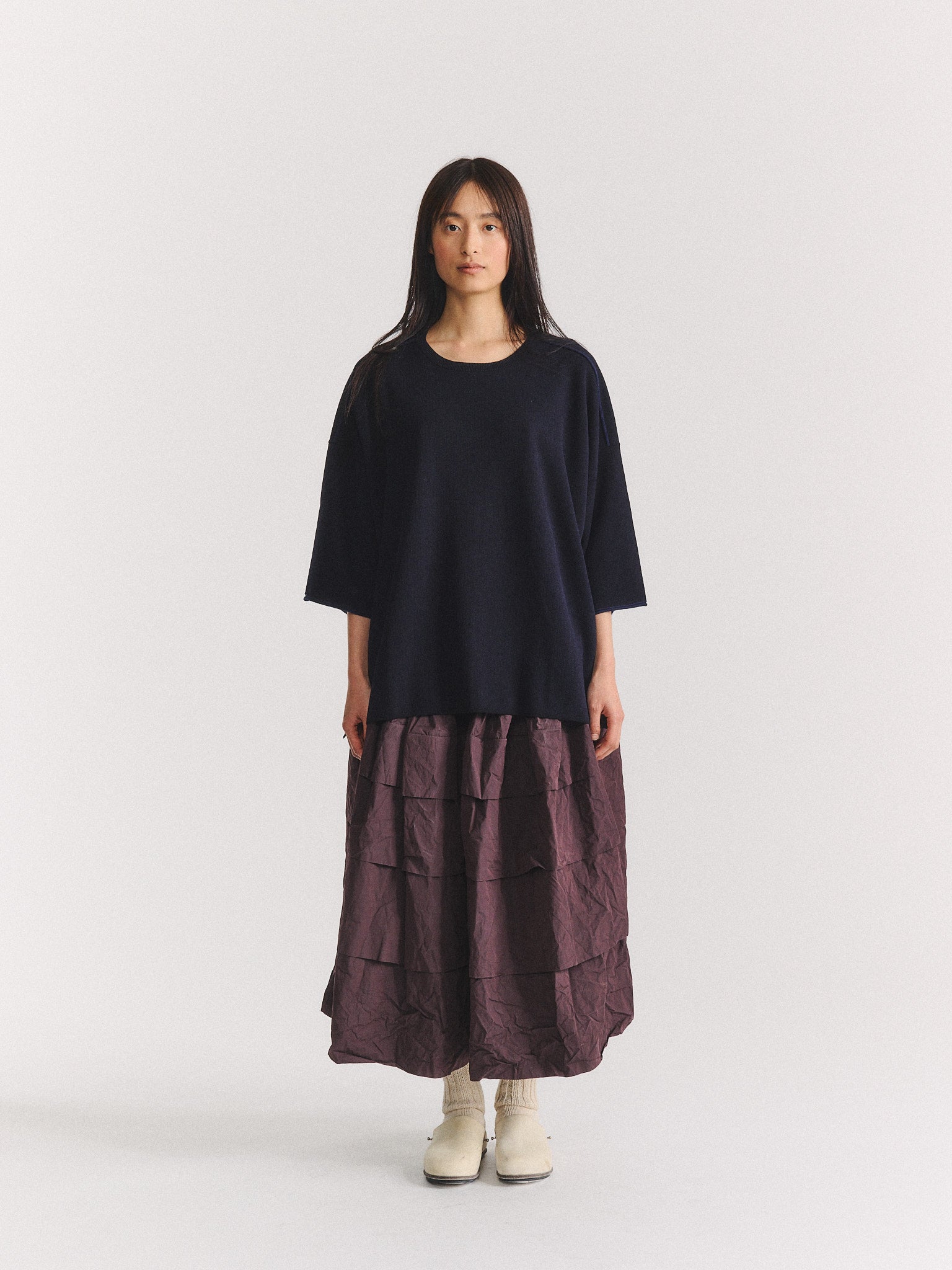 T-SHIRT - SOFTY DOUBLE - NAVY