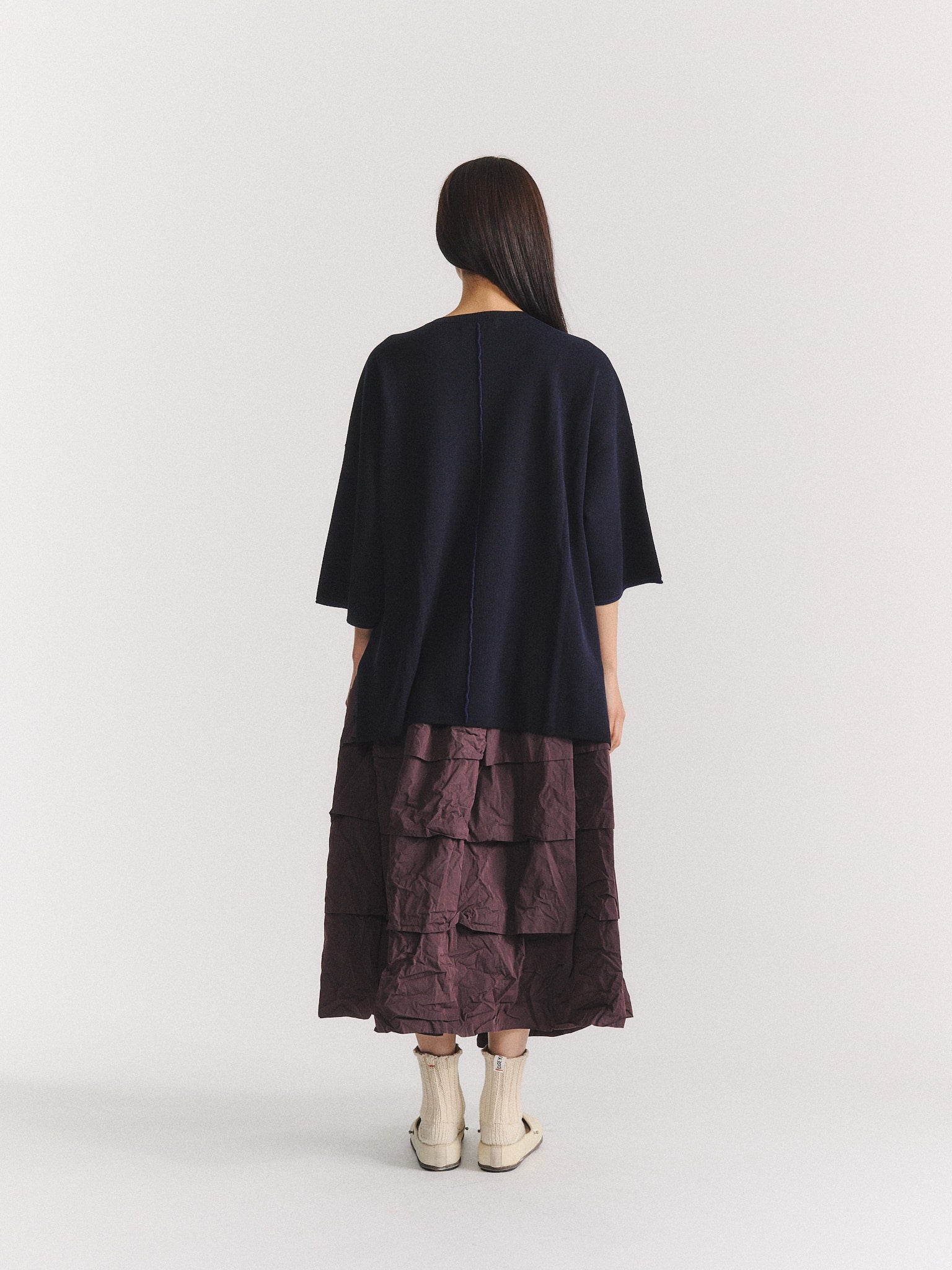 T-SHIRT - SOFTY DOUBLE - NAVY