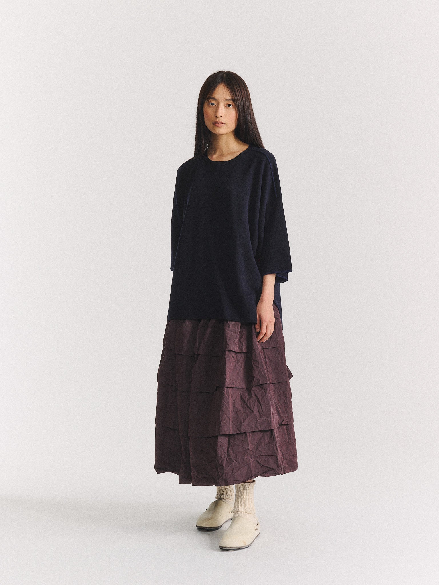 T-SHIRT - SOFTY DOUBLE - NAVY