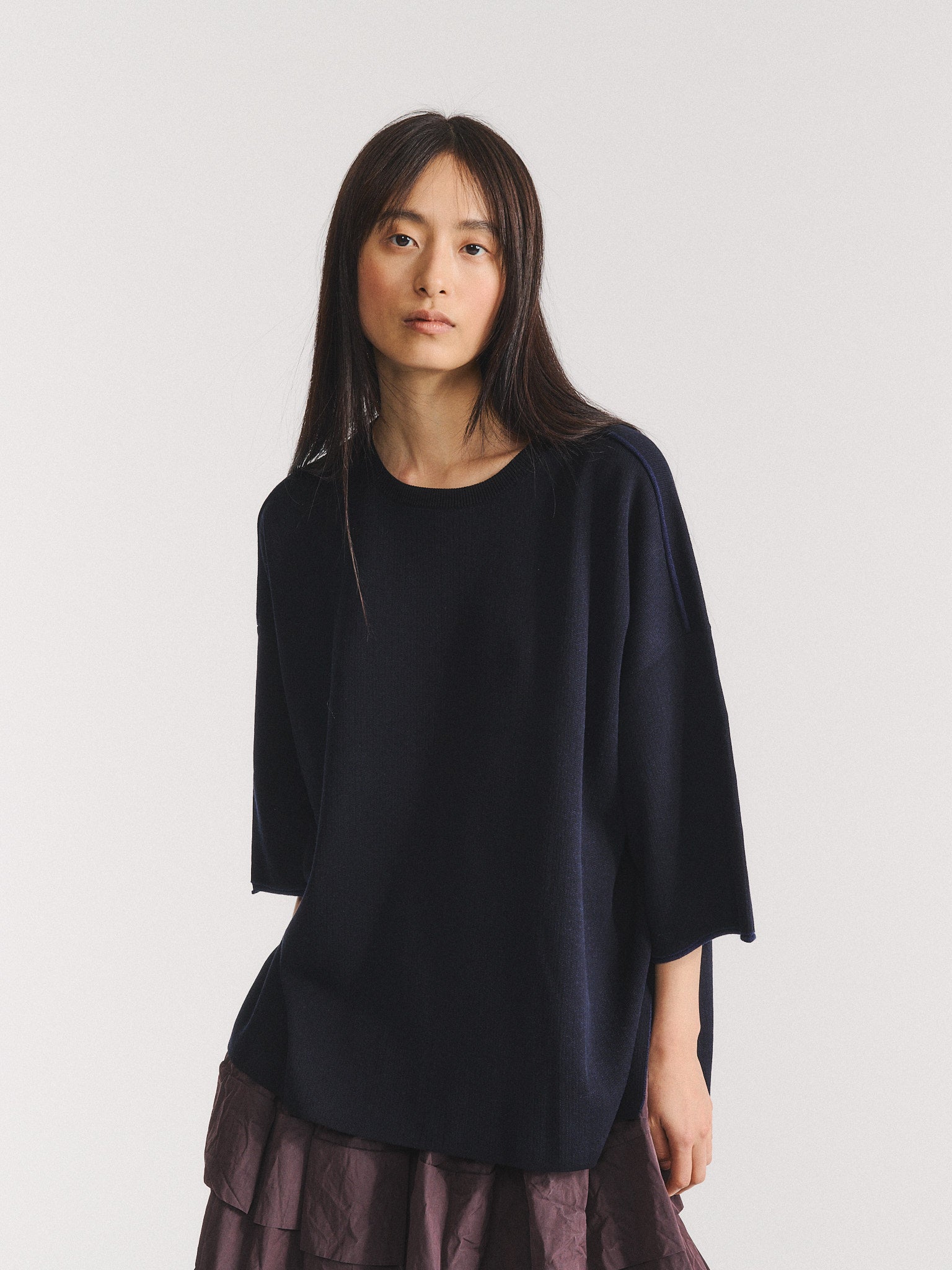 T-SHIRT - SOFTY DOUBLE - NAVY