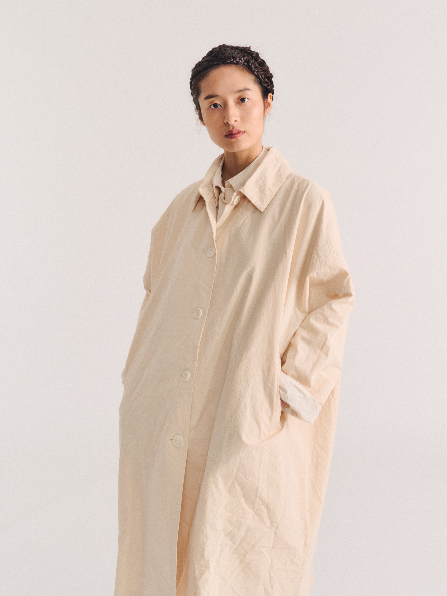 BIG BLOBBY COAT - TOUGH COT - NATURAL