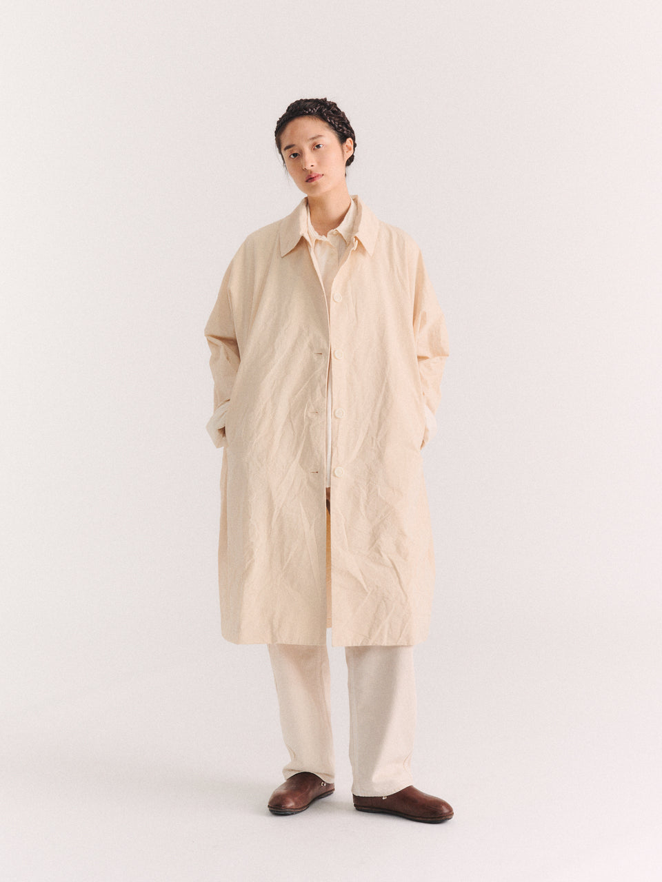 BIG BLOBBY COAT - TOUGH COT - NATURAL