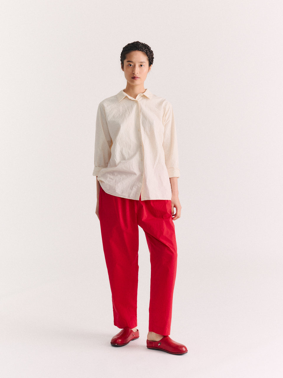 SIMPLE PANT - H COT - KETCHUP