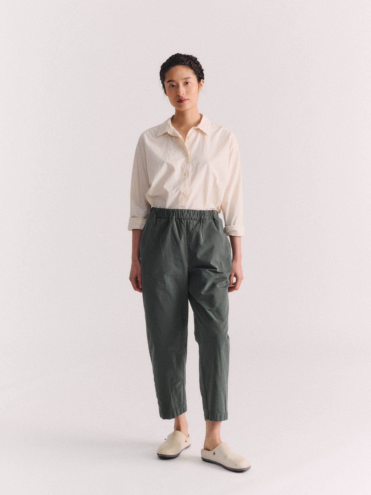 FABI ITALIEN PANT - TOUGH COT - KHAKI