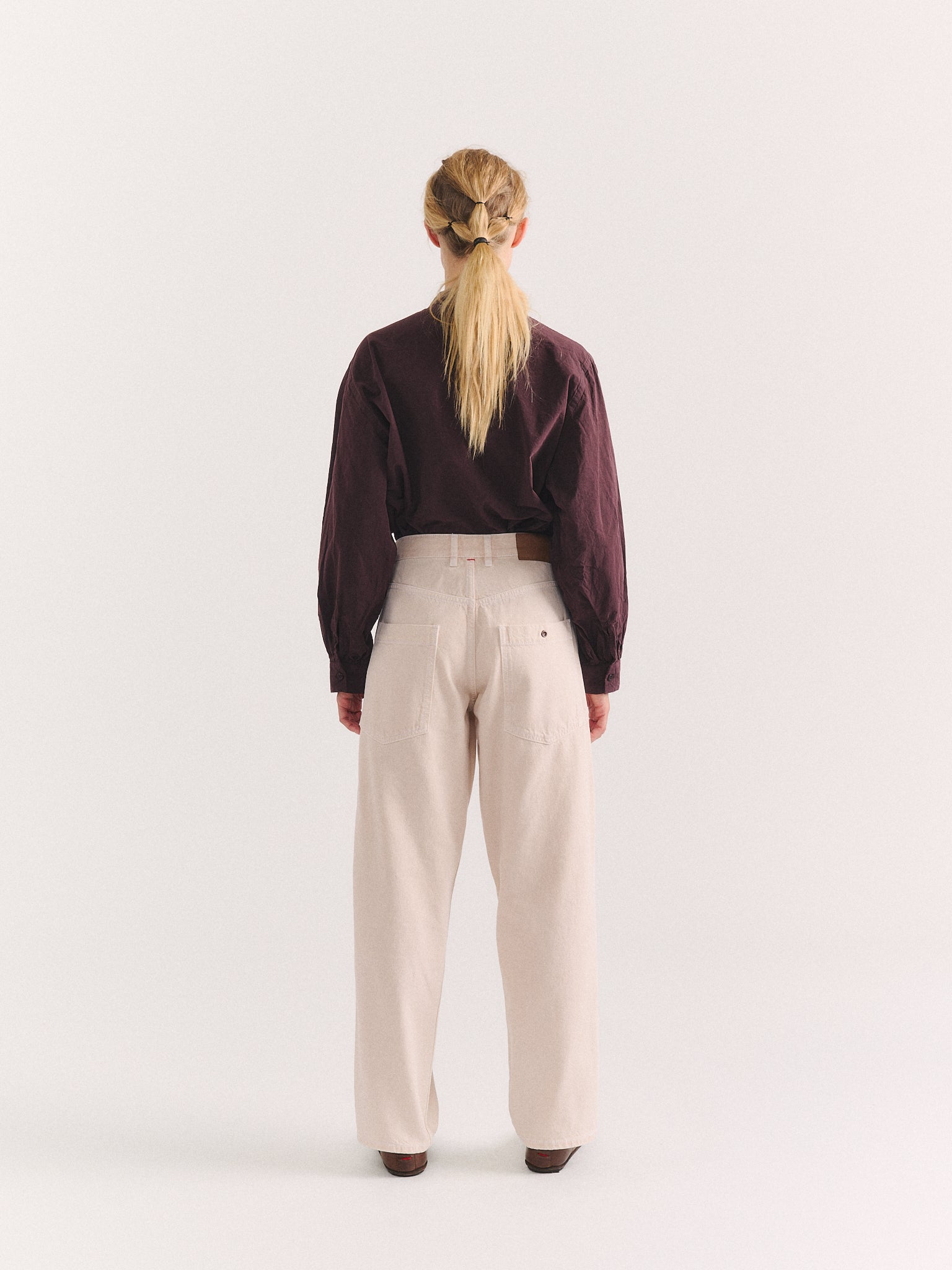 PANTALON EN DENIM PAULO - DENIM - IVOIRE