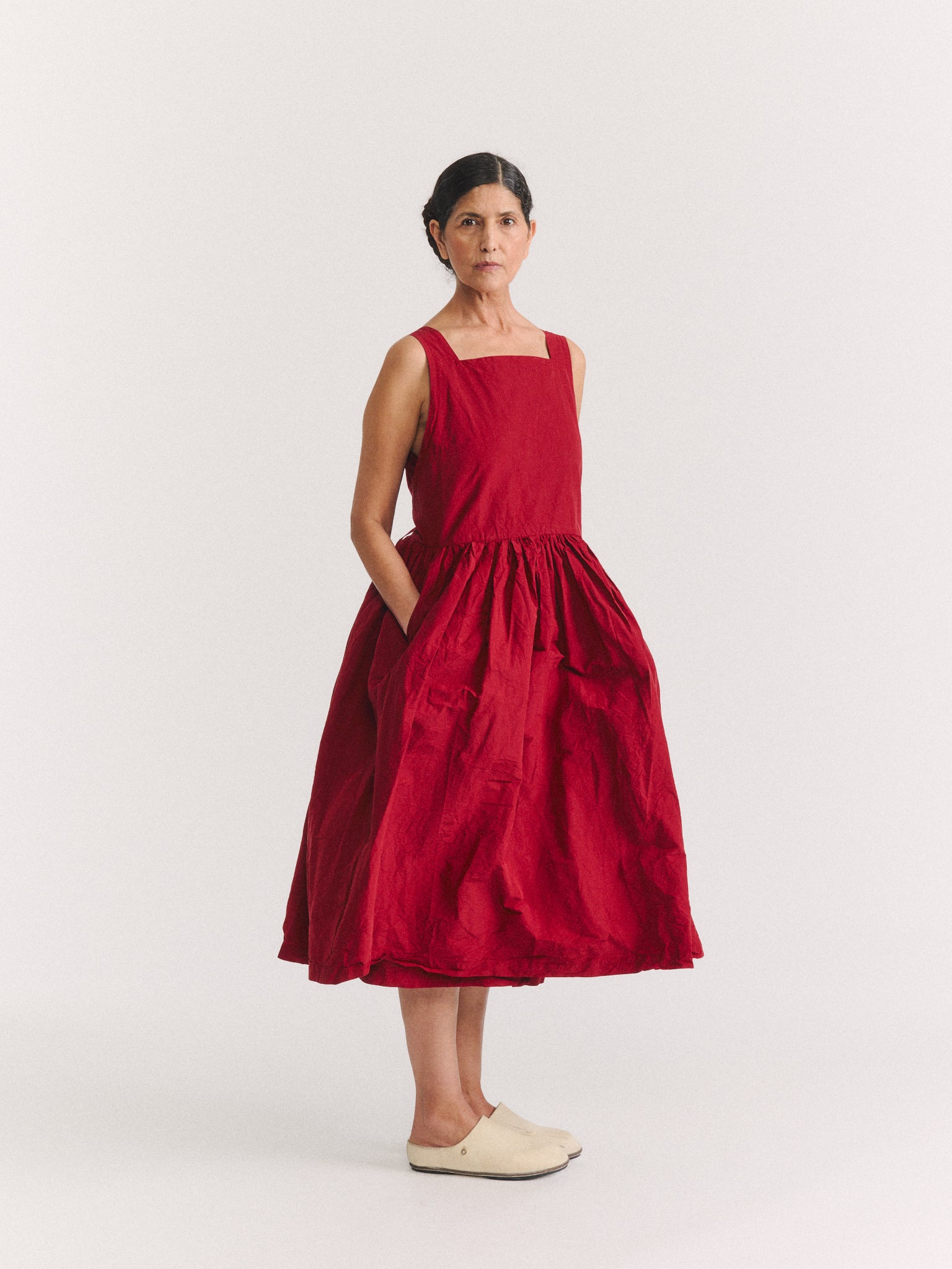 NINA DRESS - HEAVY TAFFETA - CUORE