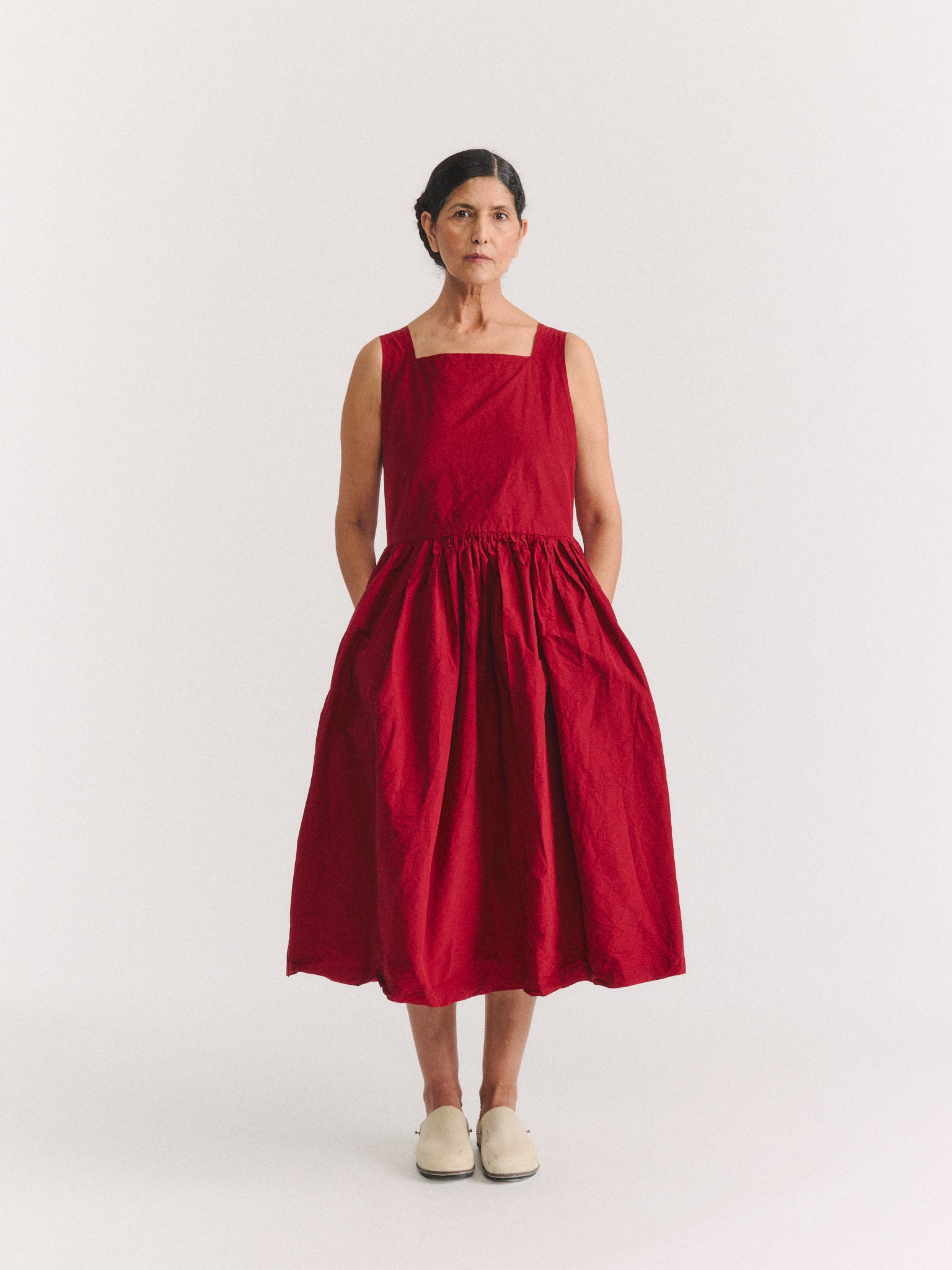 NINA DRESS - HEAVY TAFFETA - CUORE