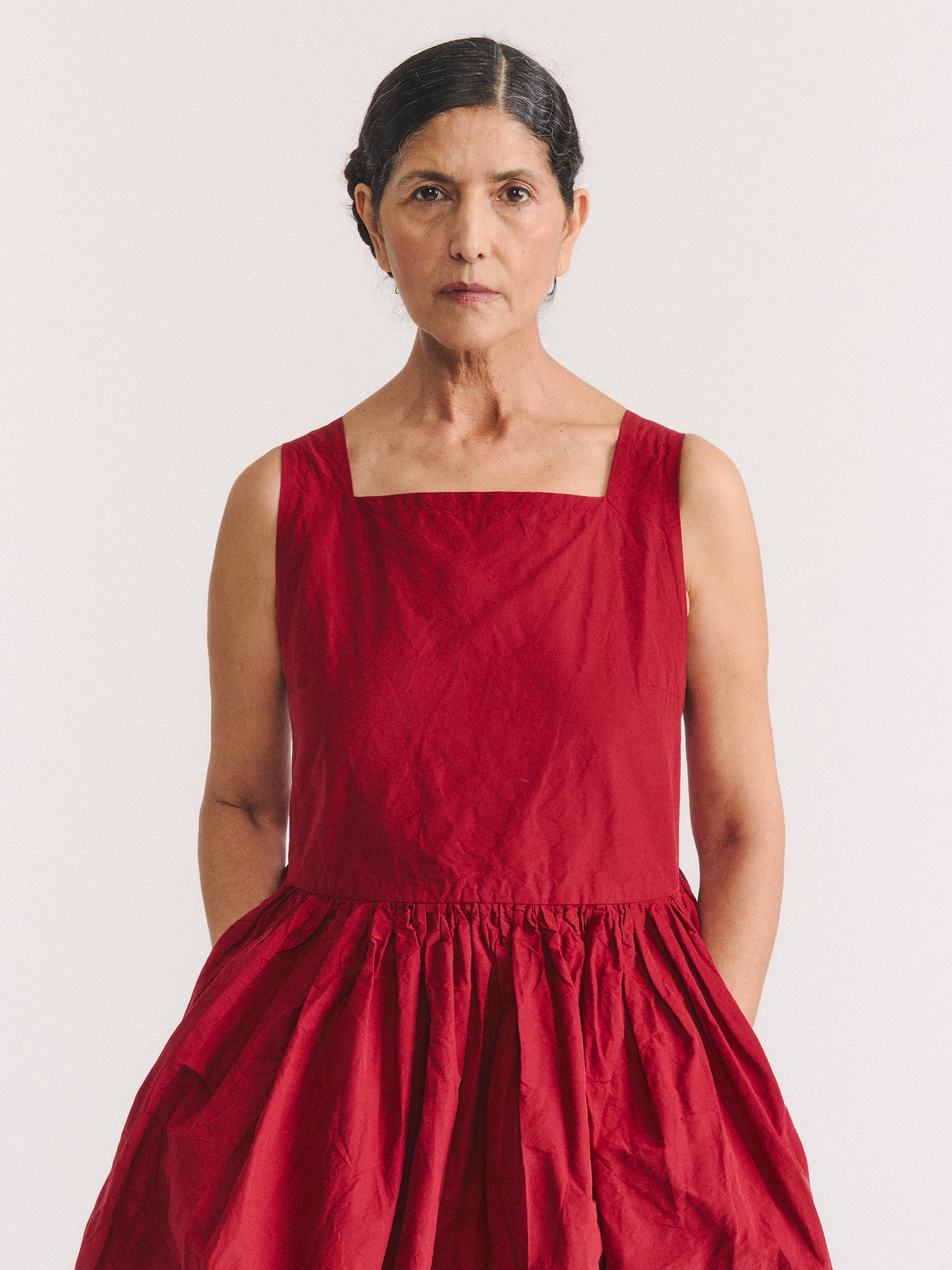NINA DRESS - HEAVY TAFFETA - CUORE