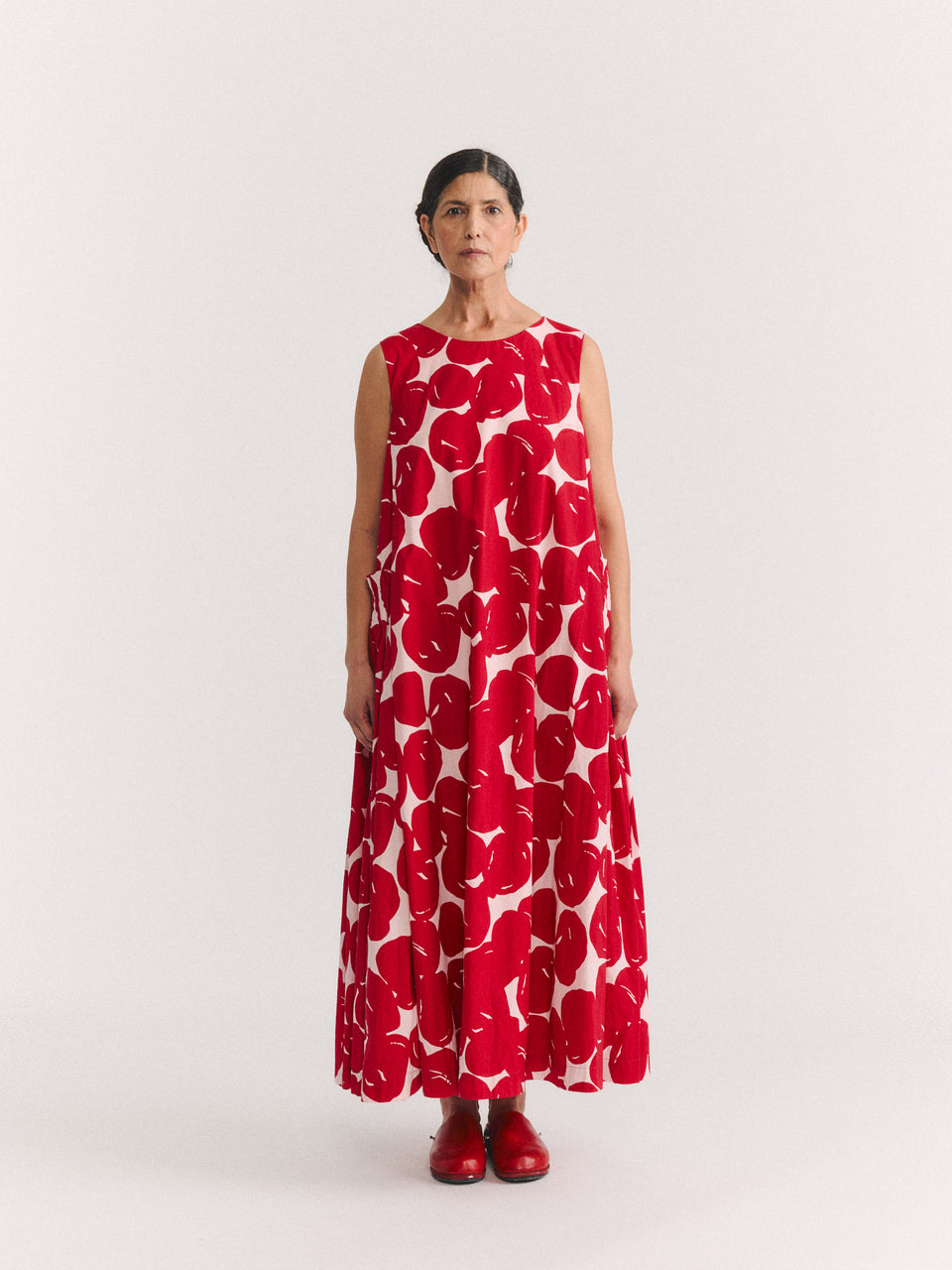 VANNES DRESS - COT POP PRINT - RED PRINT