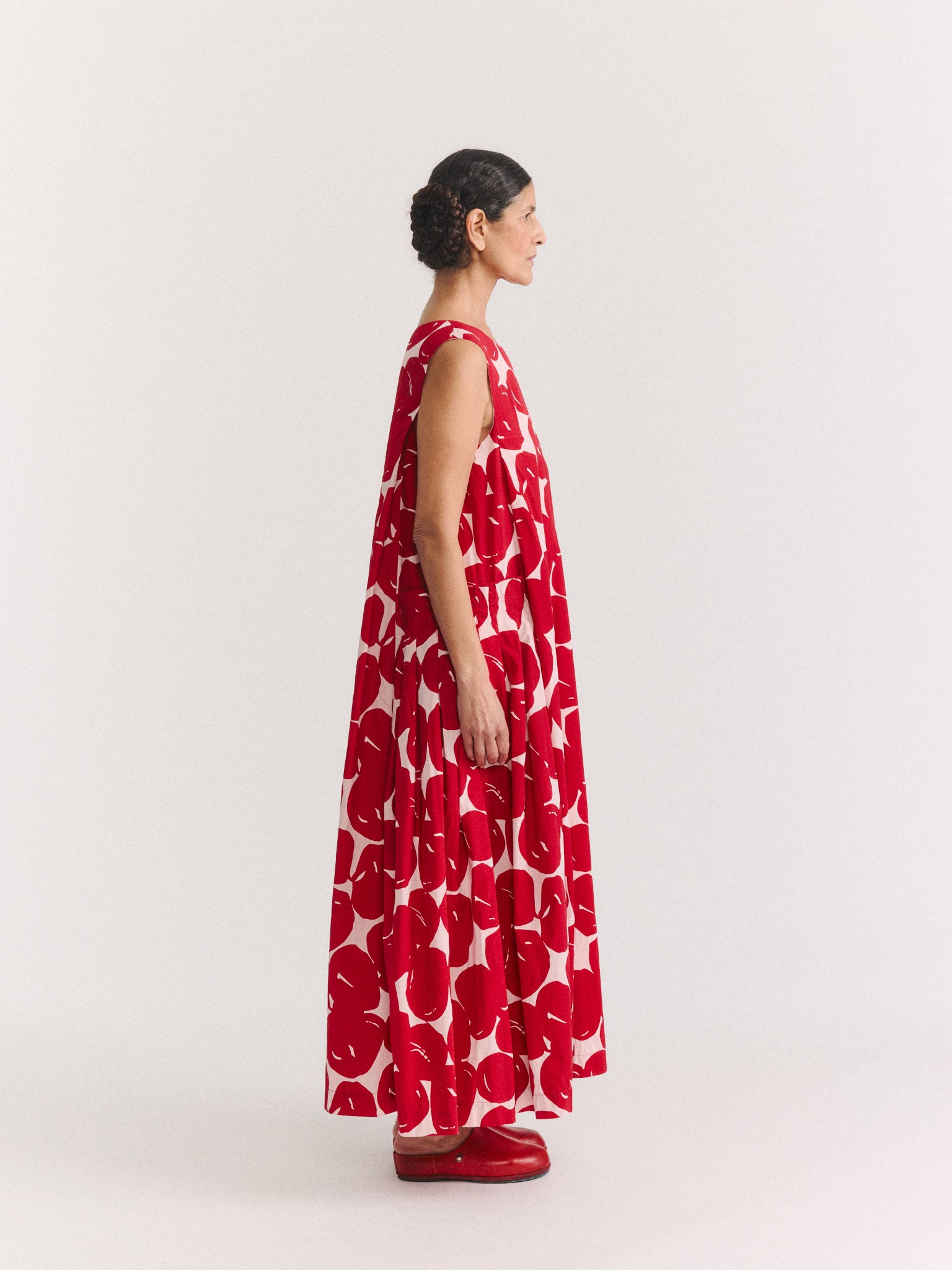 VANNES DRESS - COT POP PRINT - RED PRINT