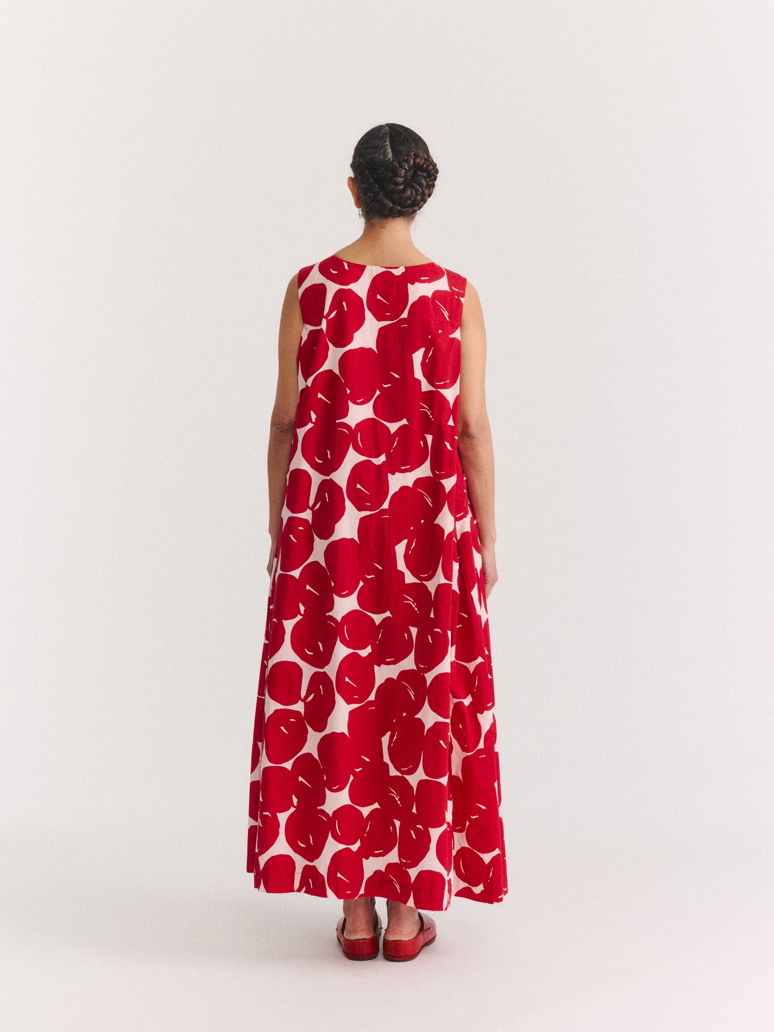 VANNES DRESS - COT POP PRINT - RED PRINT