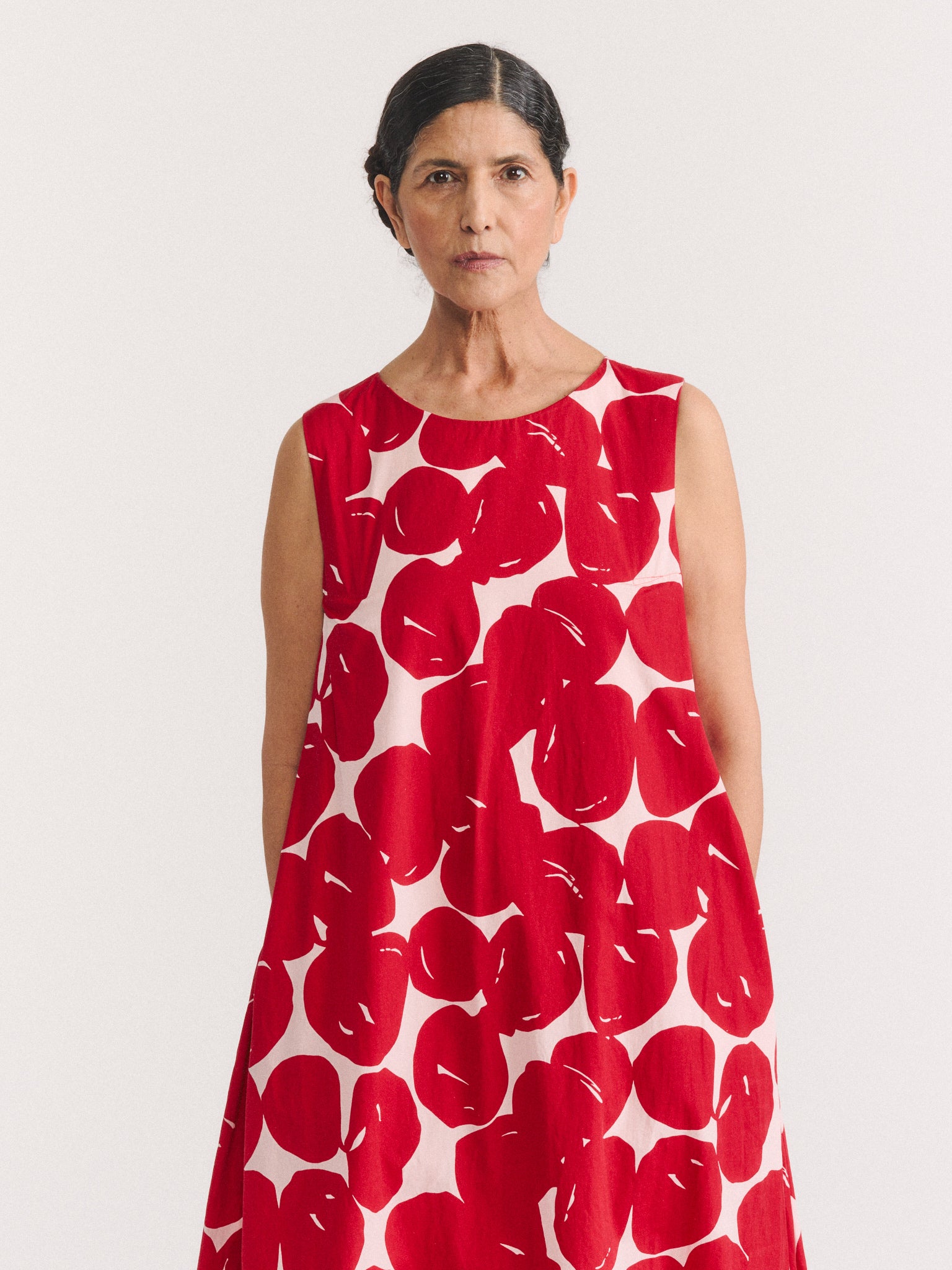VANNES DRESS - COT POP PRINT - RED PRINT