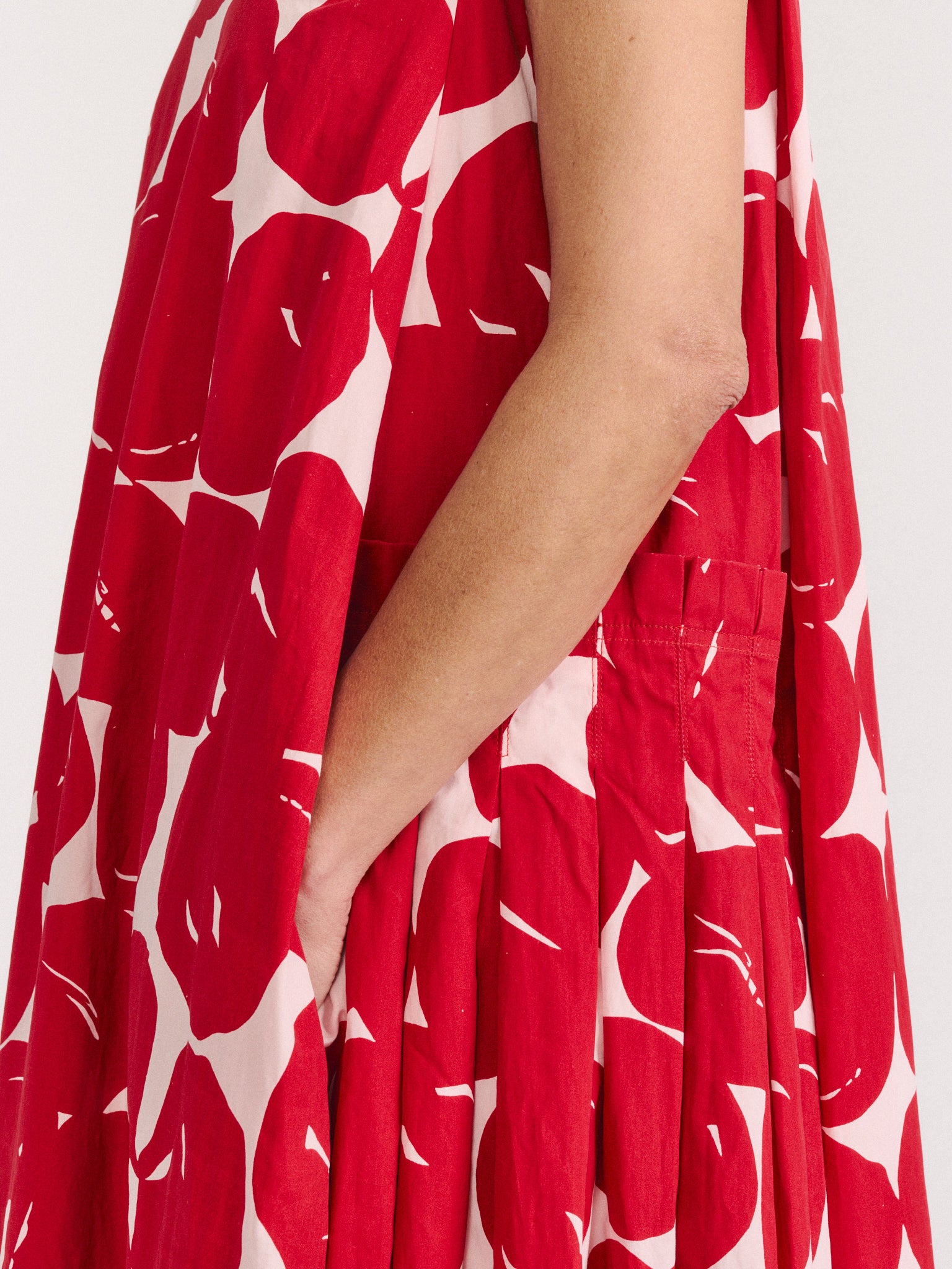 VANNES DRESS - COT POP PRINT - RED PRINT