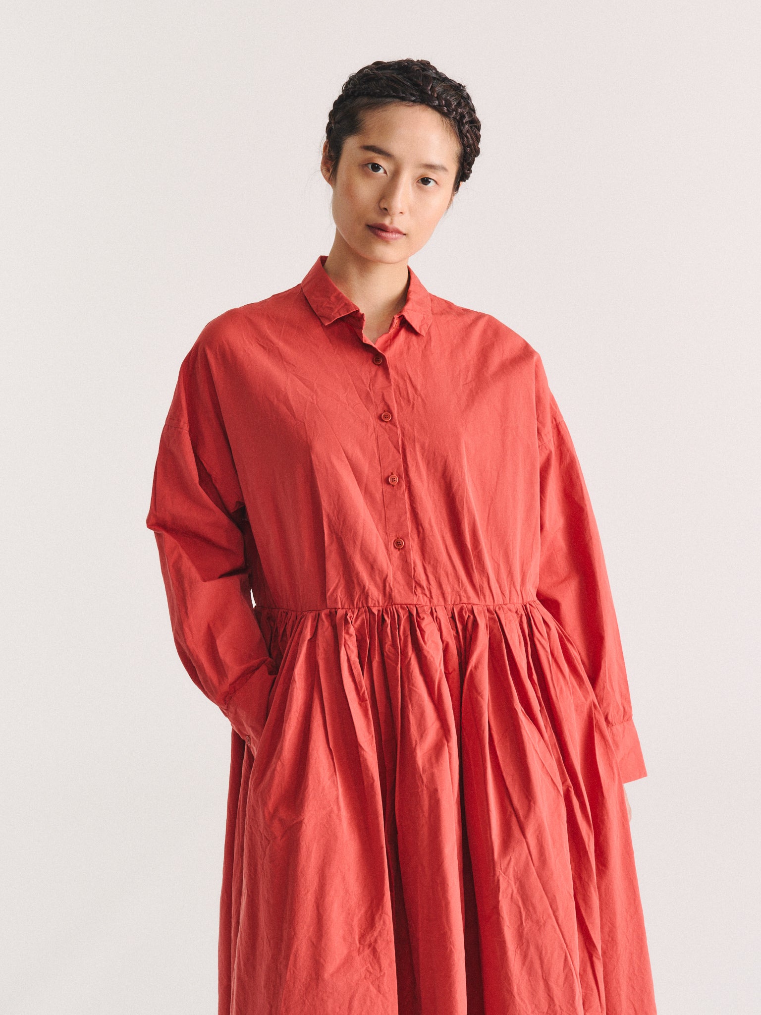 STEPHANIE DRESS - PAPER COT - BURNT ORANGE